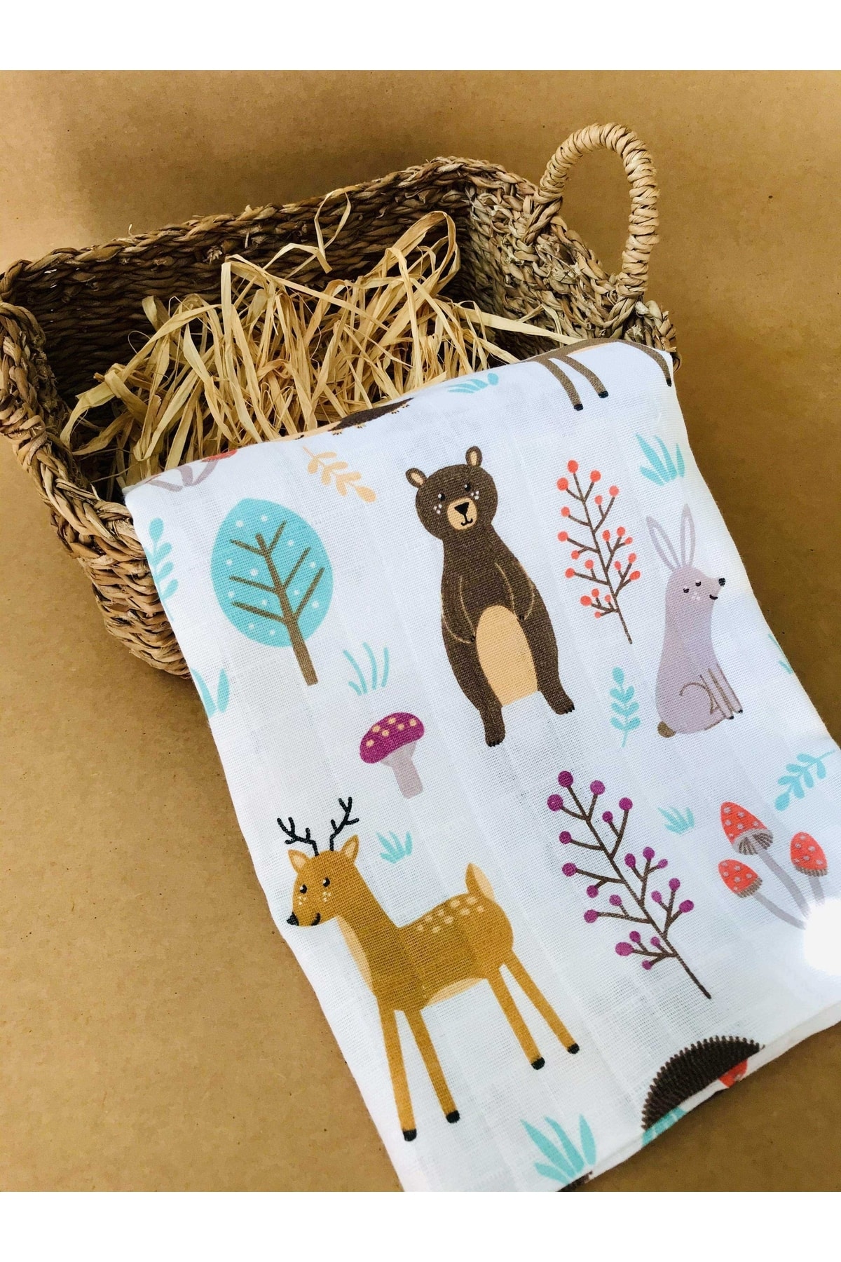 JUNİPERUS 3 Adet Çok Amaçlı Müslin Bezi Örtü Battaniye %100 Pamuk Oeko-teks Sertifikalı 80x80 Cm fotoğrafı 2 (önizleme)