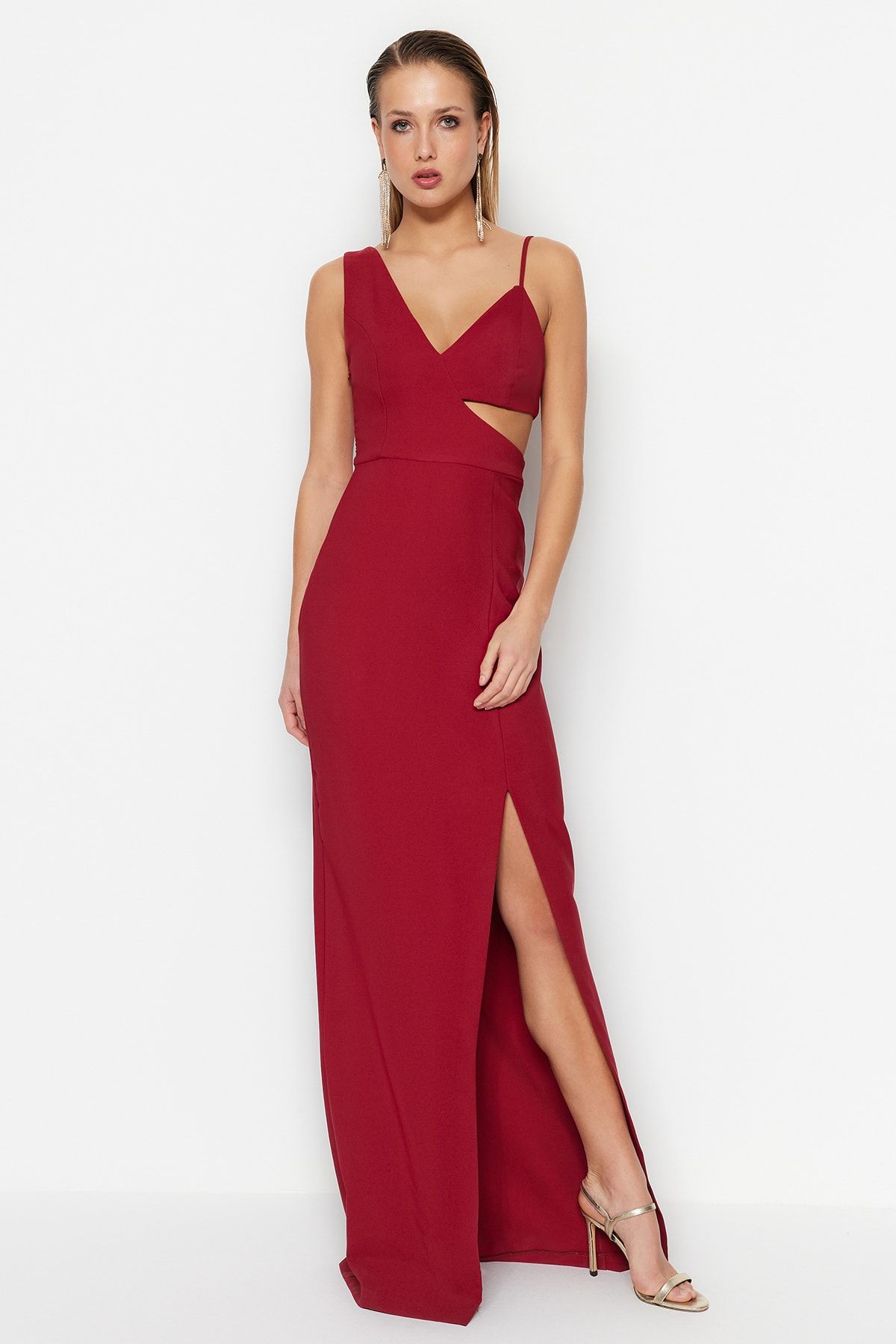 Missguided red prom sales dress