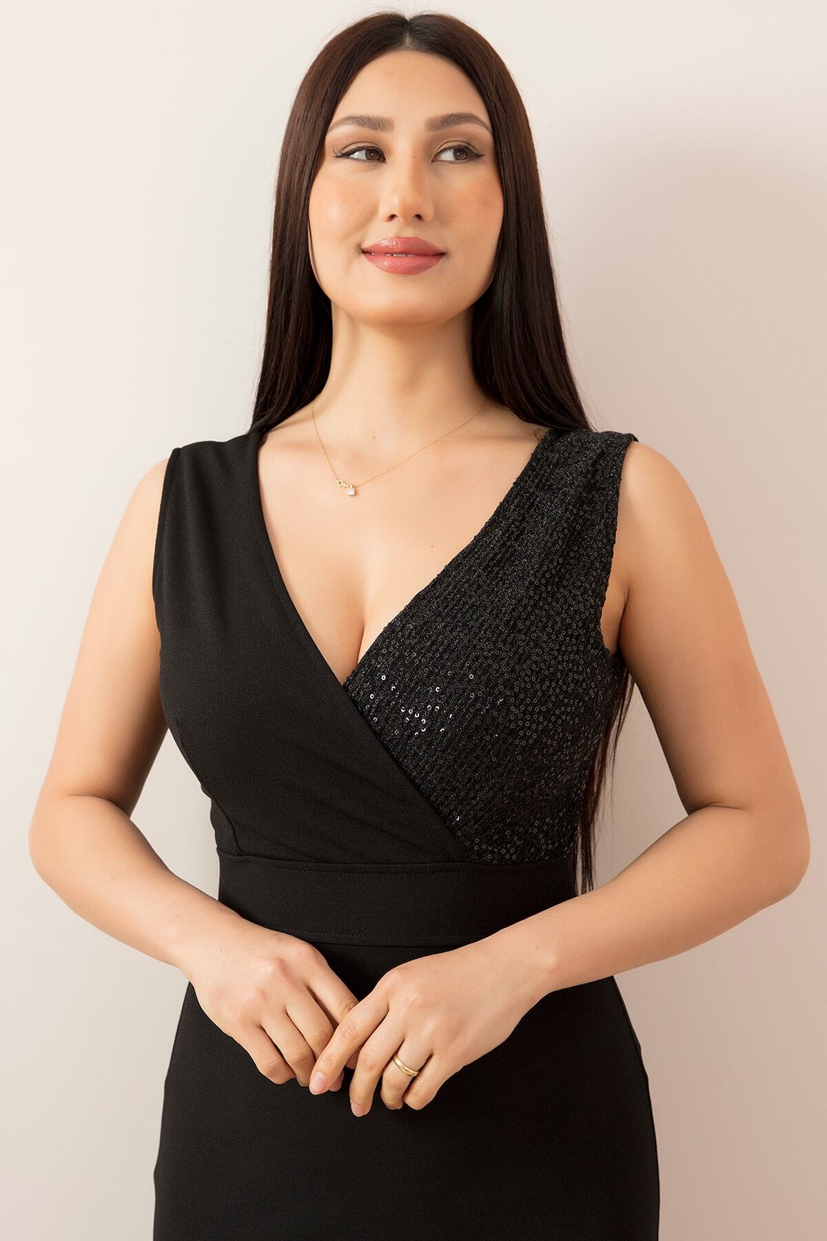 PULLIMM-Double Breasted Collar Skirt Flounces Short Evening Dress 13344 2