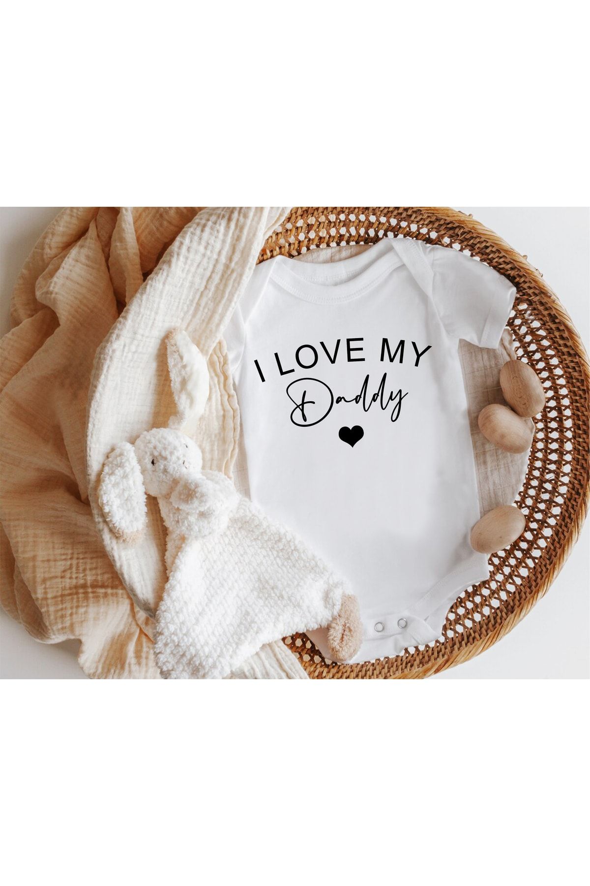 Niles Baby Shop Baba Yazılı Kısa Kol Zıbın