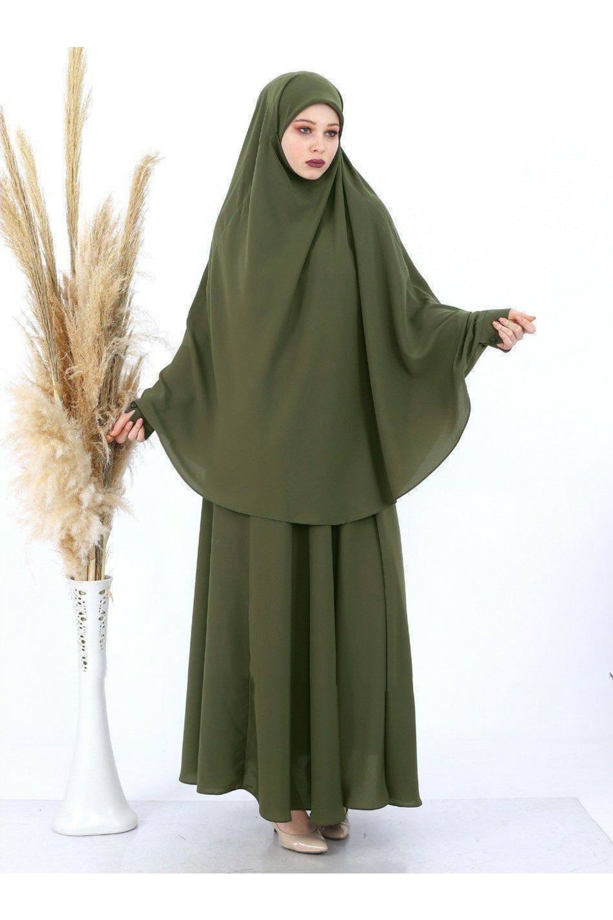 Şahane 2 Parçalı Kadın Yazlık Çarşaf Hijab
