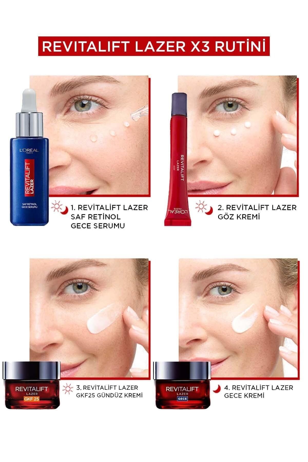 L'Oreal Paris کرم ضد چروک و ضد لک Revitalift Laser X3 SPF 25