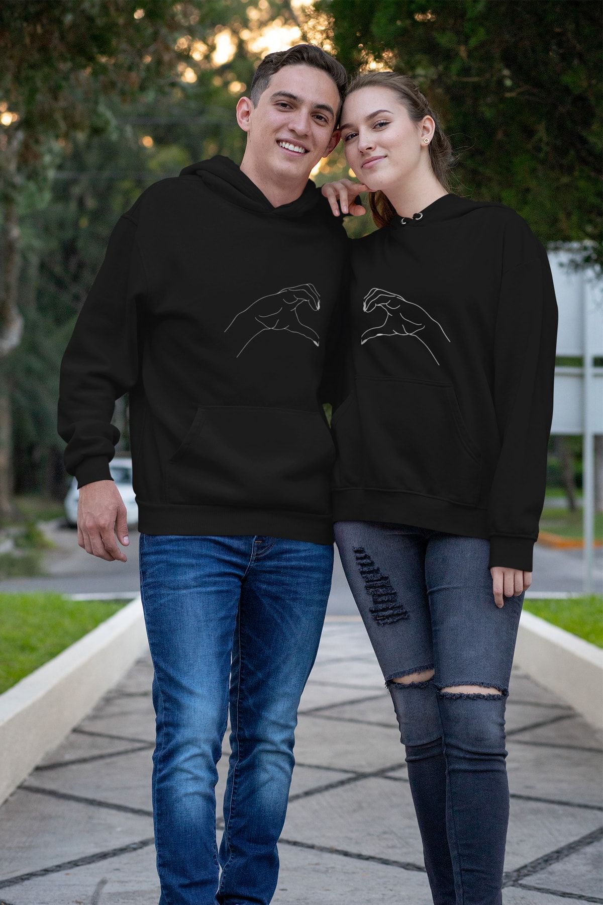 Thick black sweatshirt best sale