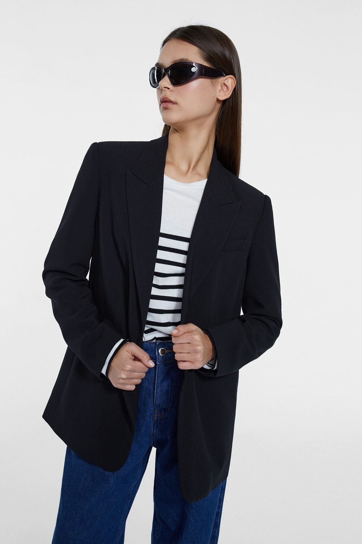 Stradivarius Düğmeli Blazer