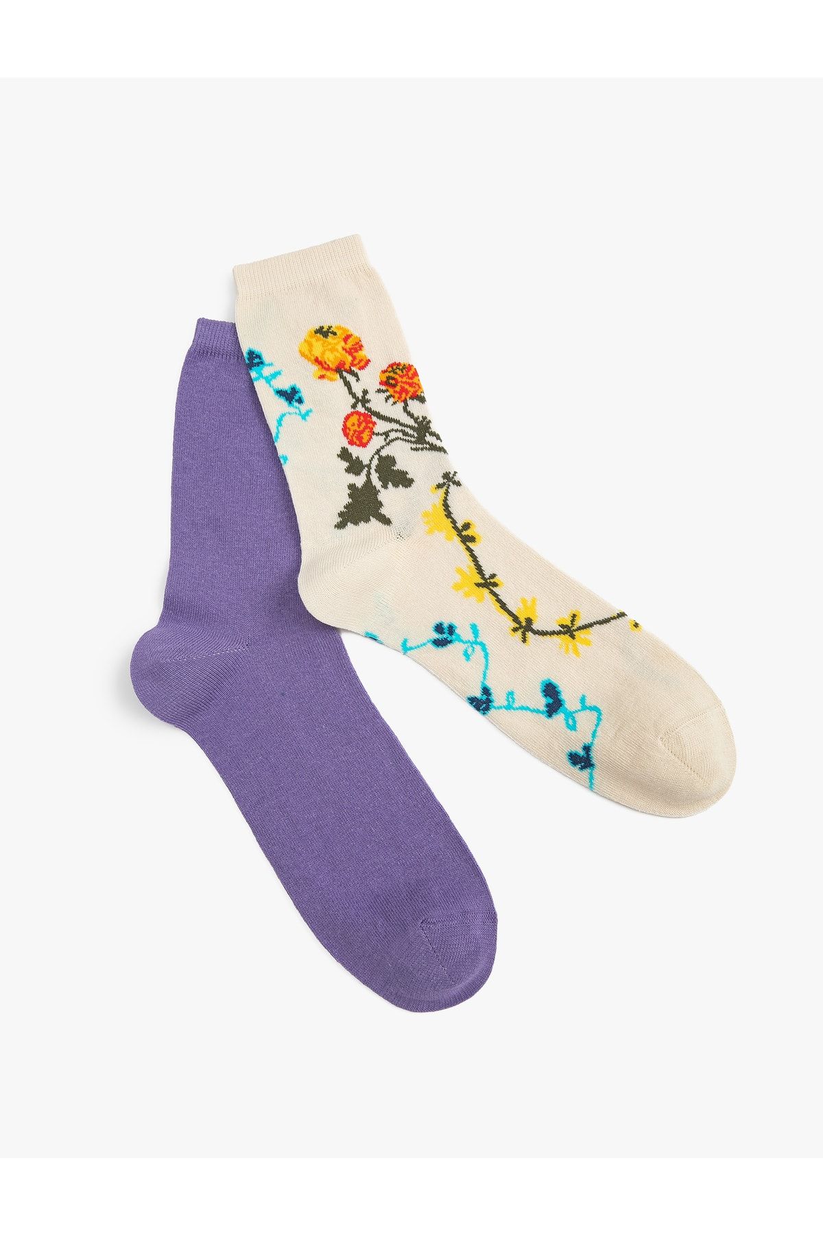 Koton Socken Ecru 2er-Pack