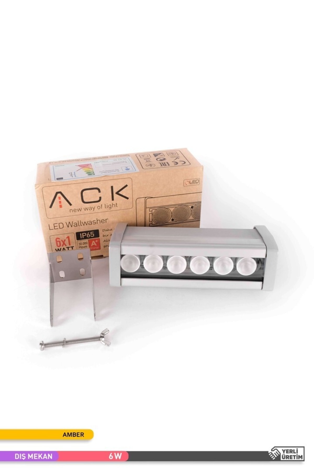 Led Wallwasher Amber Işık 6w 180mm 2