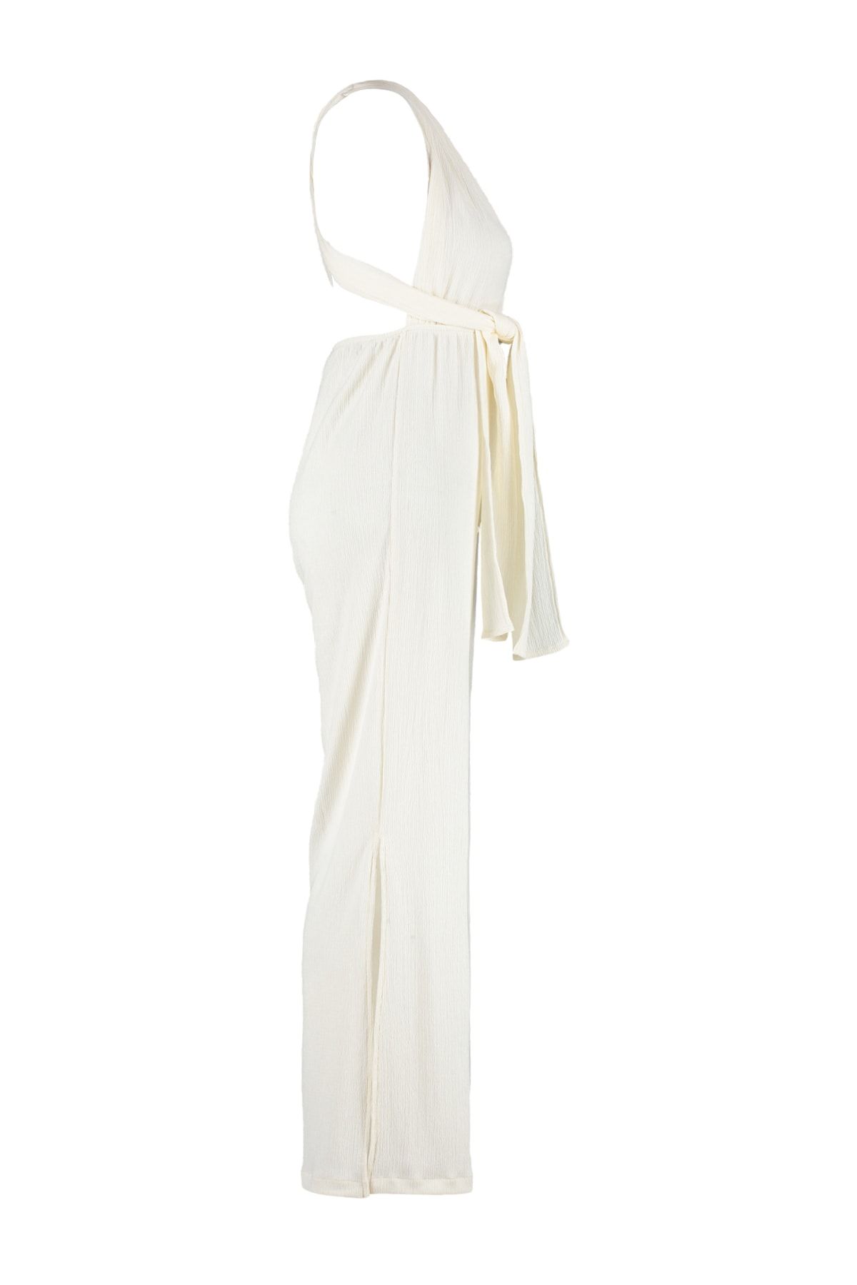 Trendyol Collection-Ecru gewebter Rücken-Overall TBESS23TU00010 7