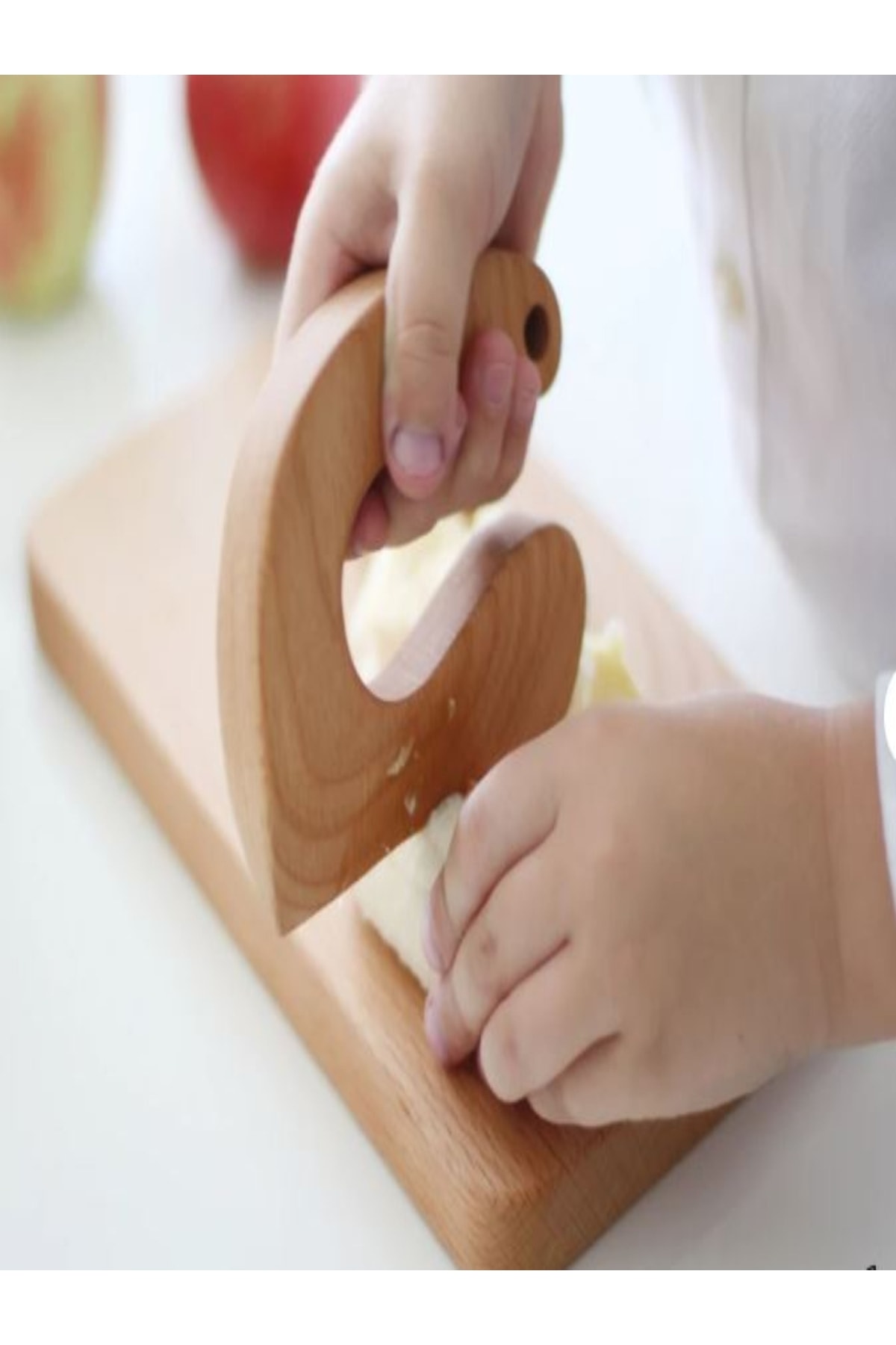 wudie Güvenli Ahşap Çocuk Bıçağı + Okul Öncesi Ahşap Ritim Çubuğu 1Çift Müzik Aleti Set Montessori fotoğrafı 4 (önizleme)