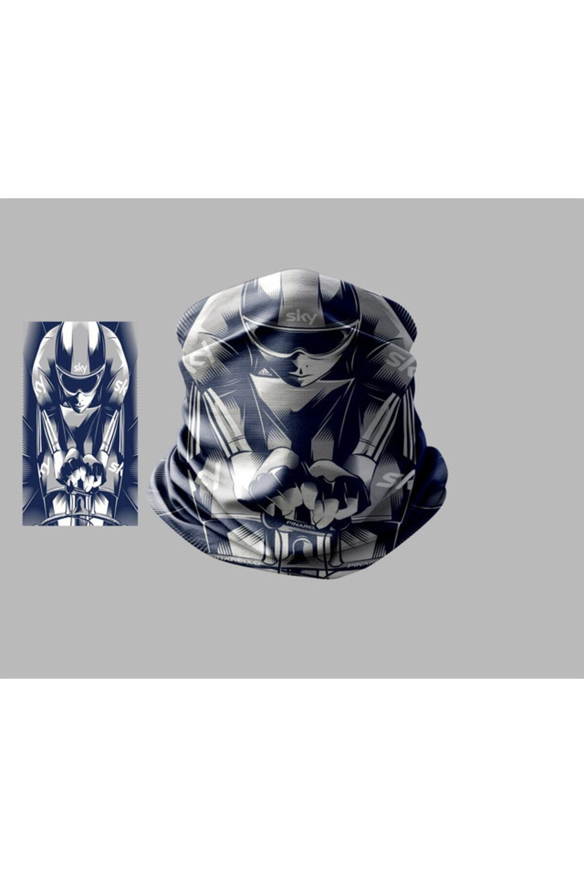 Buffalo Bisiklet Tasarımlı Motorcu Buff Maske Outdoor Boyunluk Unisex Bandana