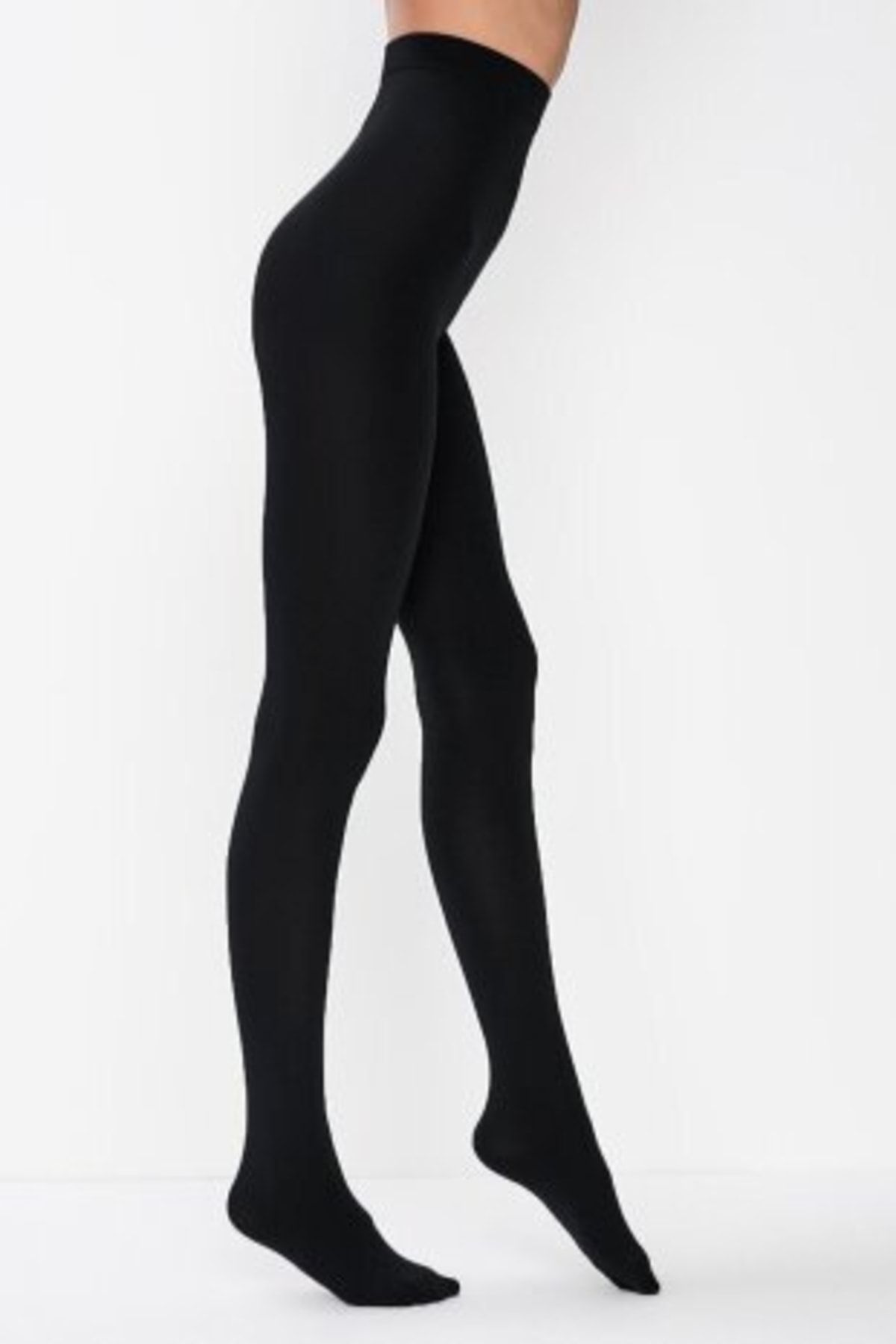 VINIA Thermal 2 Pack Black Fleece Lined Winter Flexible Pantyhose