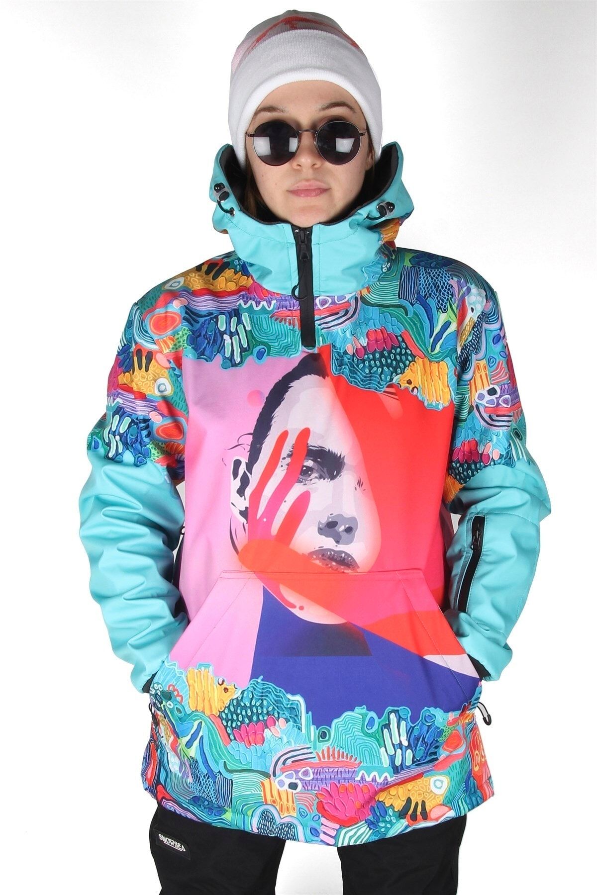 SNOWSEA Ss7957 Face In Hand Kadın Snowboard Ve Kayak Montu