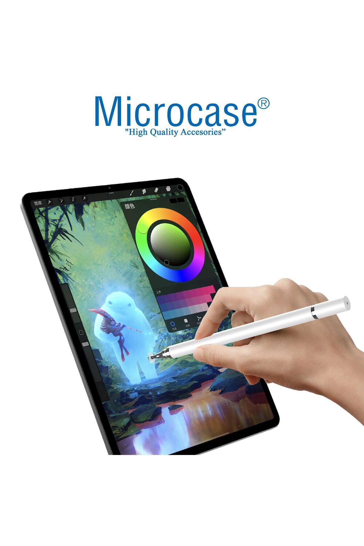 Universal Telefon Tablet Ipad 2in1 Disk Uçlu Stylus Pen Dokunmatik Kalem - Al3463 5