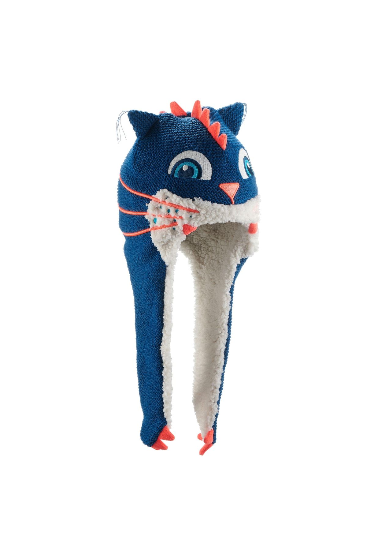 کلاه بافتنی آبی دخترانه و پسرانه بچگانه بچه اسکی بابی زمستانی بانی Monstercat Decathlon