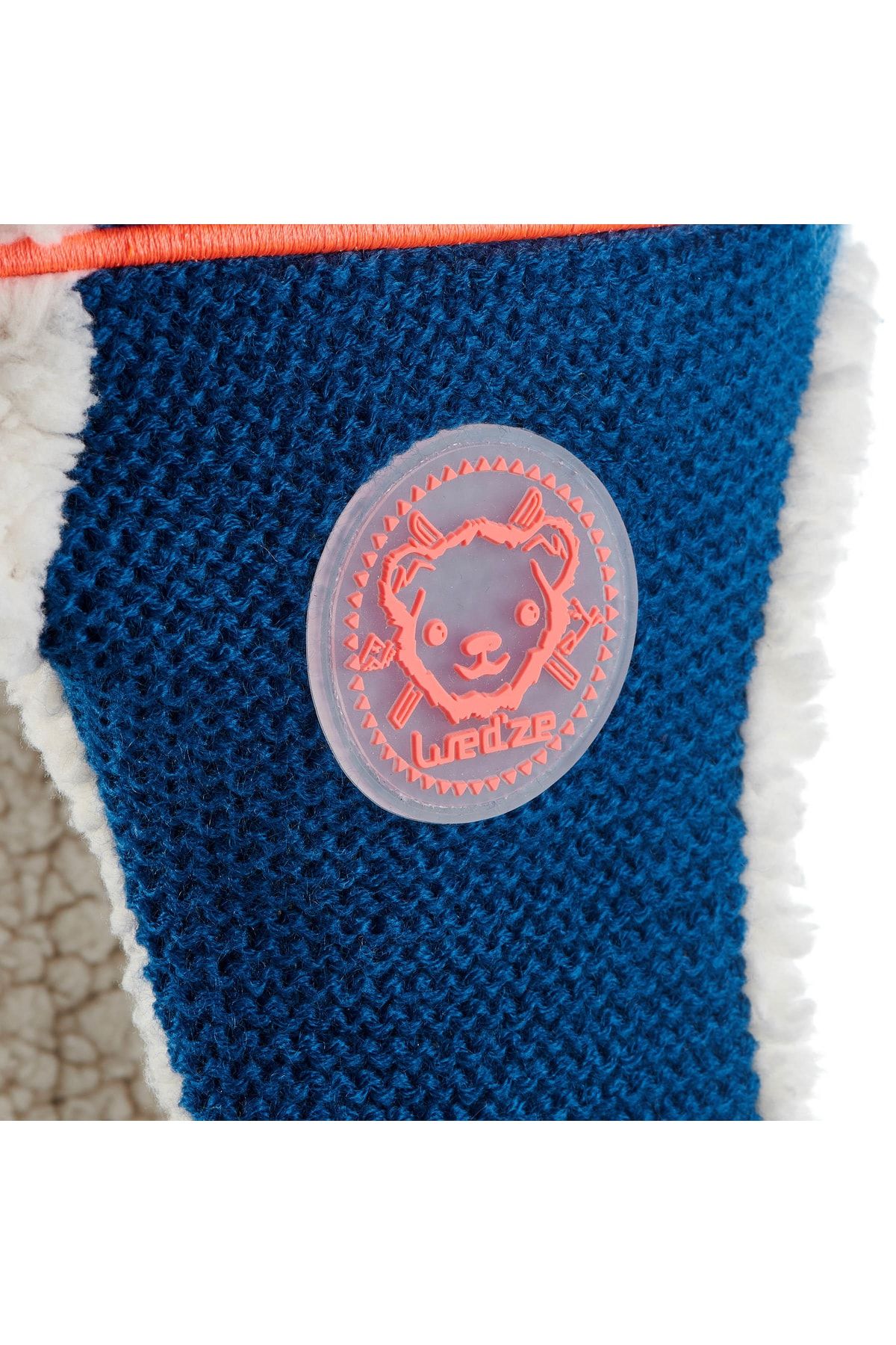 کلاه بافتنی آبی دخترانه و پسرانه بچگانه بچه اسکی بابی زمستانی بانی Monstercat Decathlon