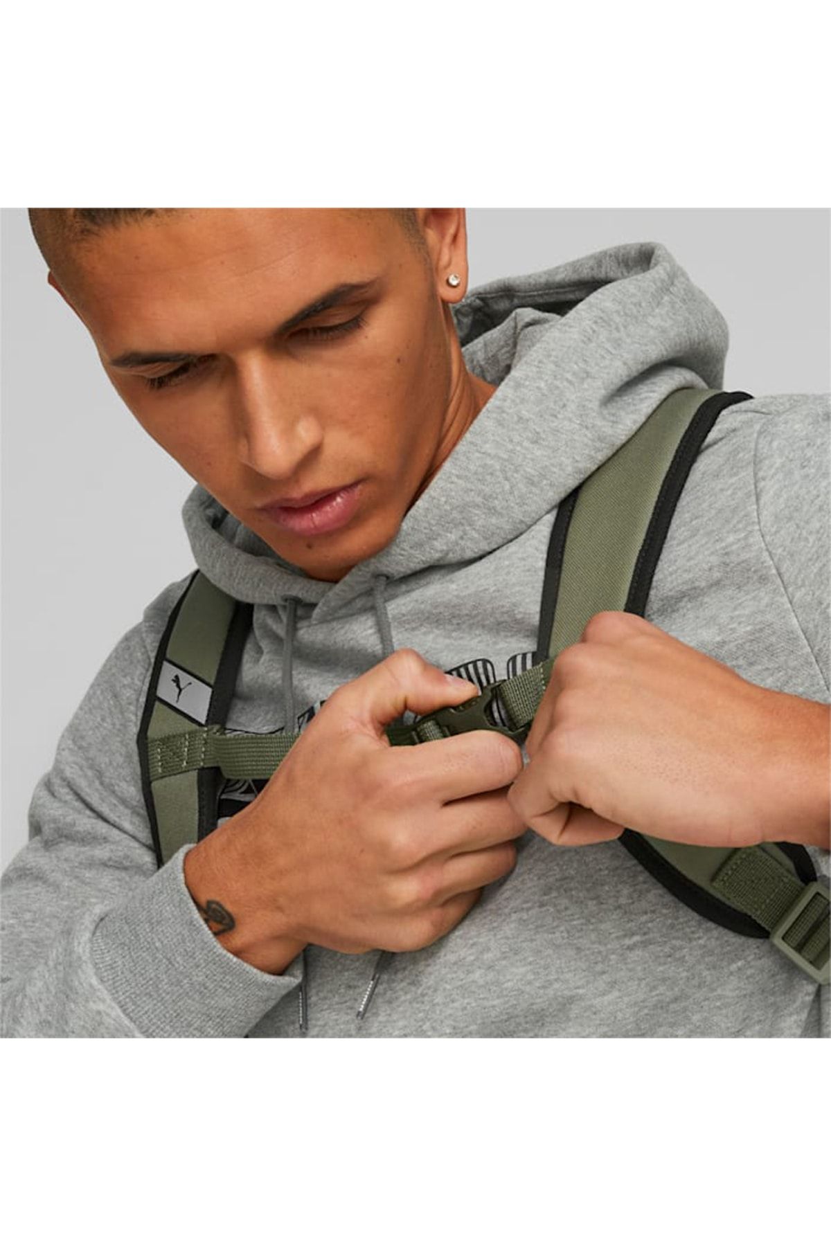 Backpack Pro Men\'s - Trendyol Khaki Plus Puma Backpack Olive