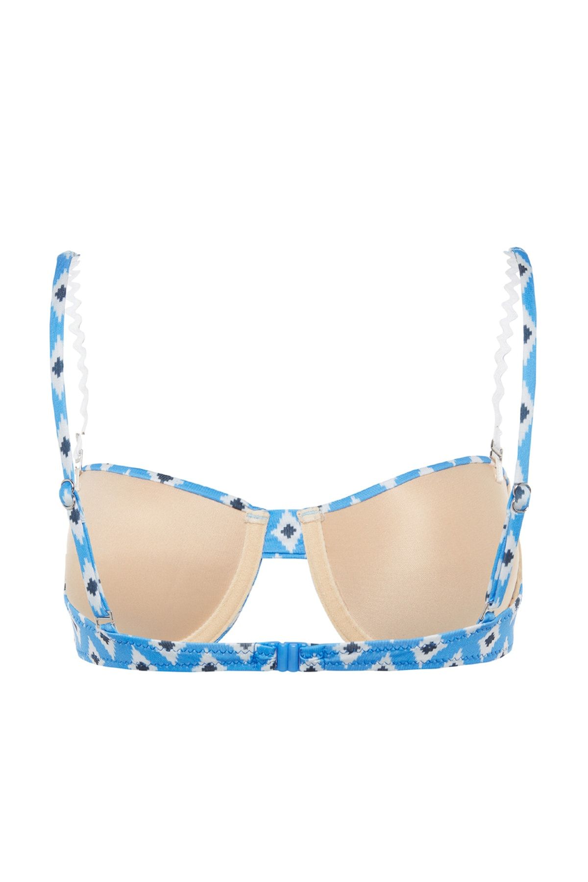 Trendyol Collection-Geometrisch gemustertes Bügel-Bändchen-Accessoire-Bikinioberteil TBESS23BU00131 8