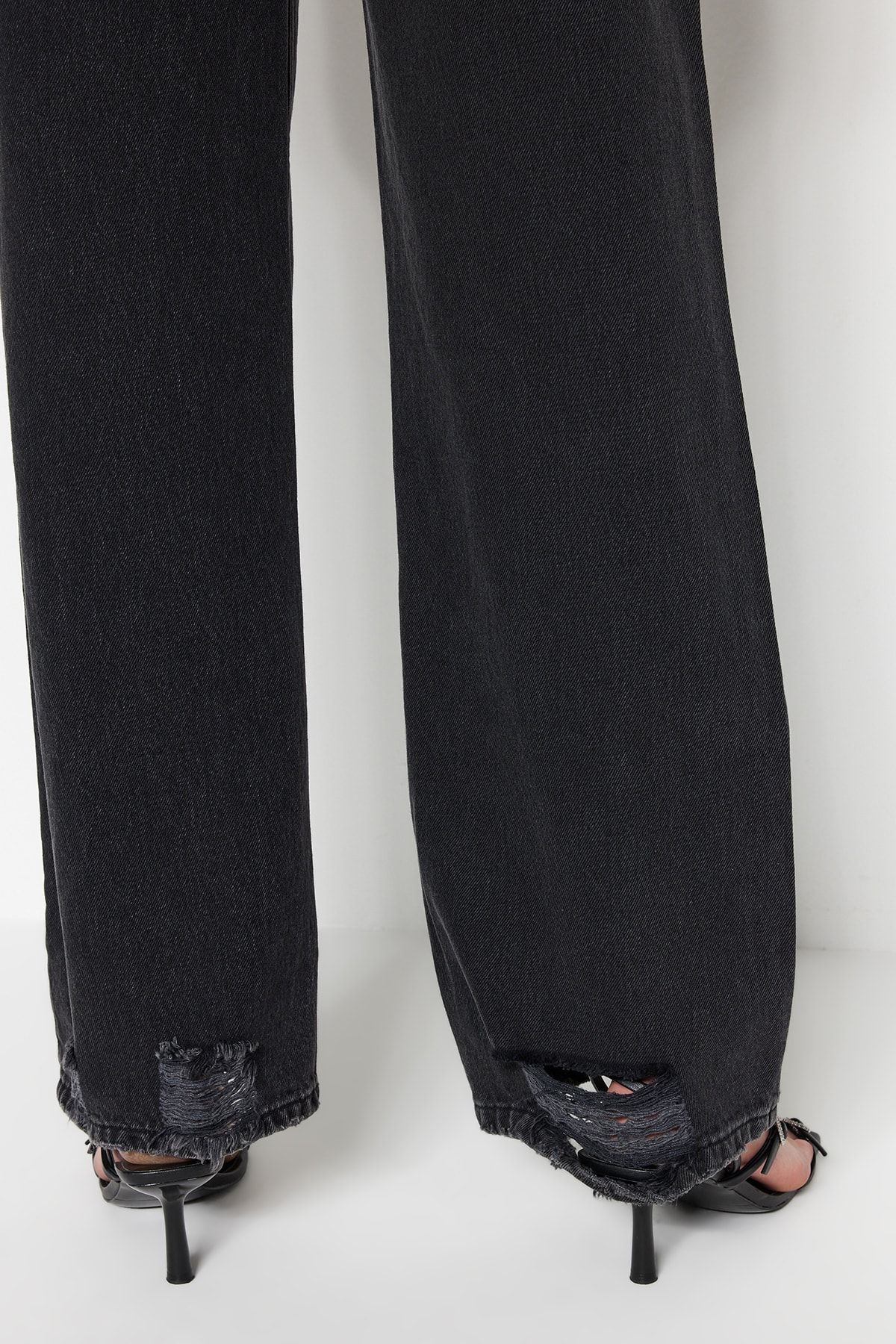 Trendyol Collection Jeans Schwarz Wide Leg