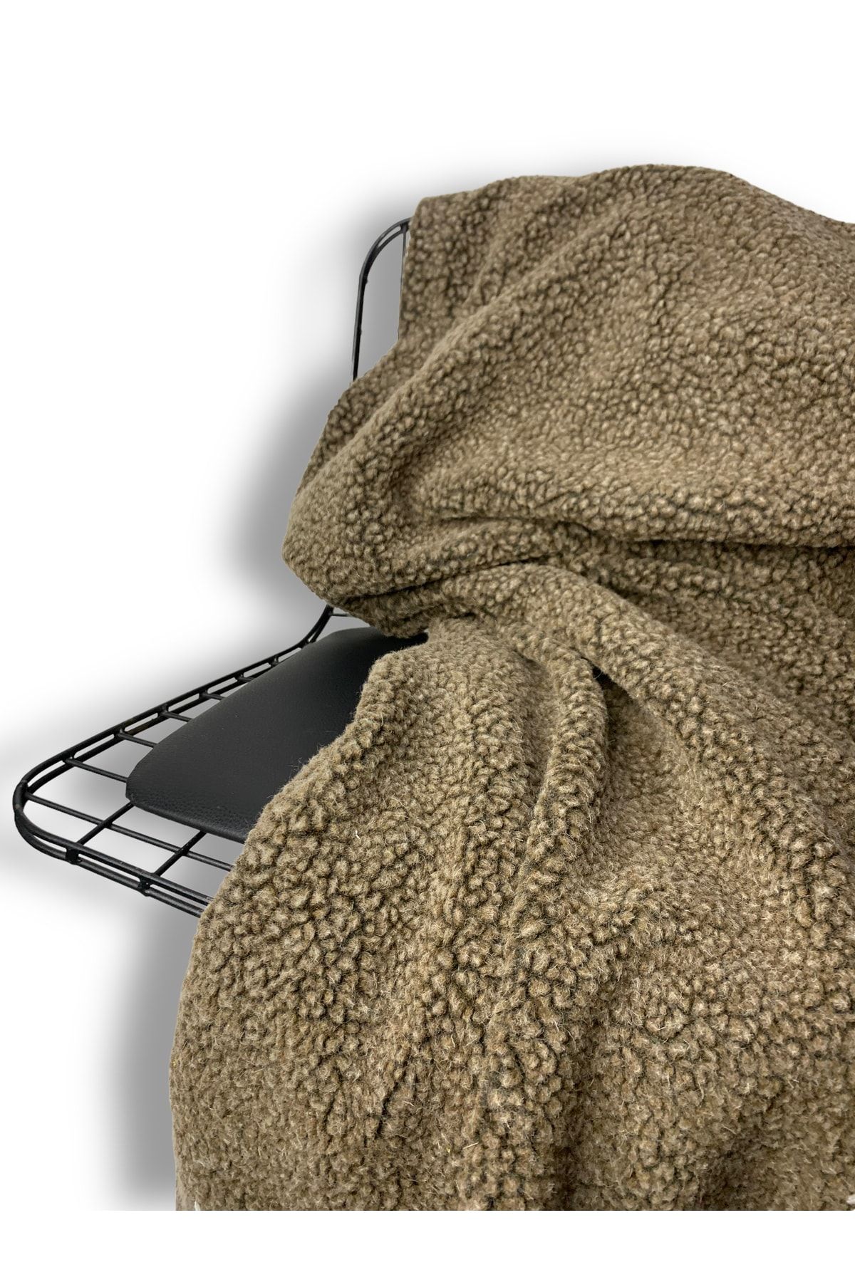 PLUSH STUDIO-Imported Snowtop, 80% Wool Plush Fabric High Quality 50x150 Cm A Quality Textile, Upholstery 4