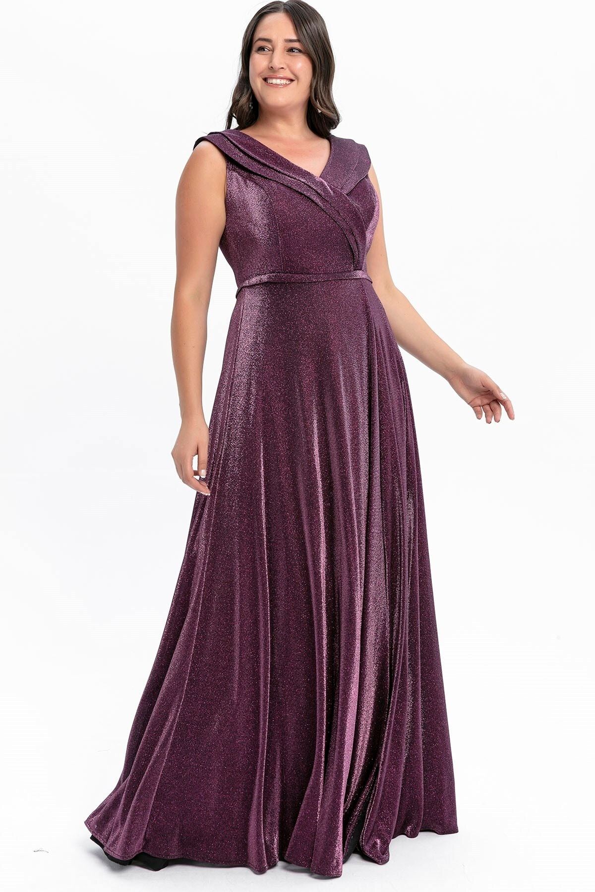 Purple and gold dress plus sale size