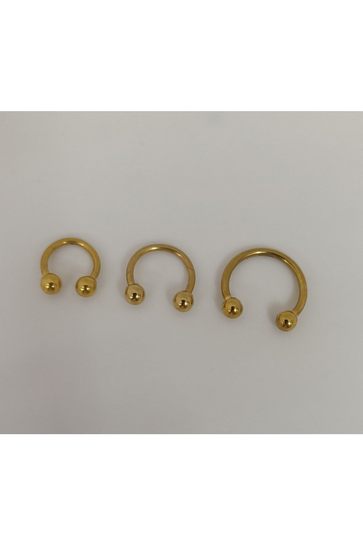 Çelik Gold Yarım Halka Tragus Helix Rook Piercing