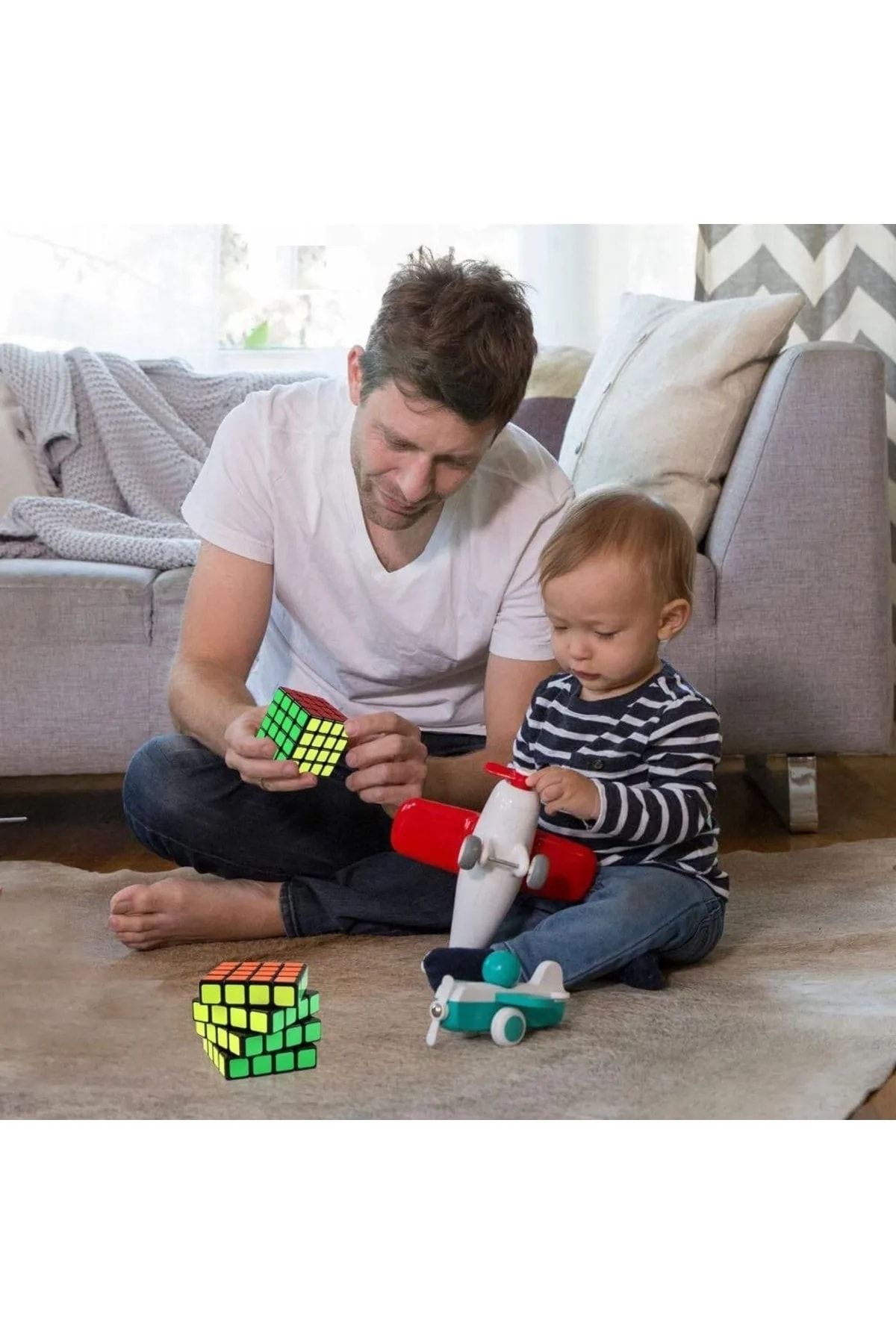 LRS STORE-4-Piece Professional Rubik Qiyi Speed W2 4X4 Intelligence Cube - Intelligence Cube Competition Special 7