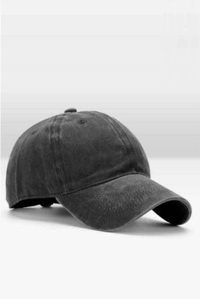 Erkek Eskitme Şapka Yazlık Outdoor Kep Kasket-siyah KLH6895