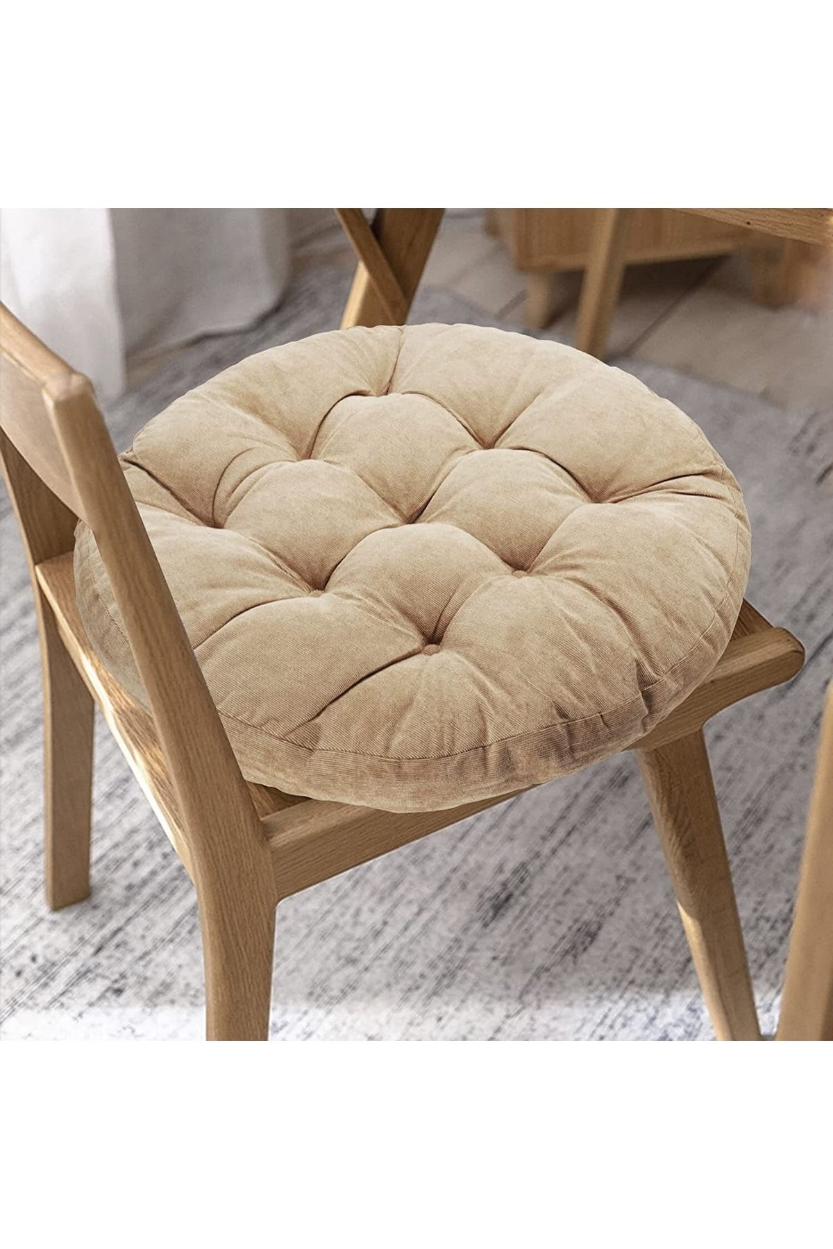 puffiber-Pernă rotundă pentru scaun, set de 2 perne pentru podea pentru interior și exterior 3