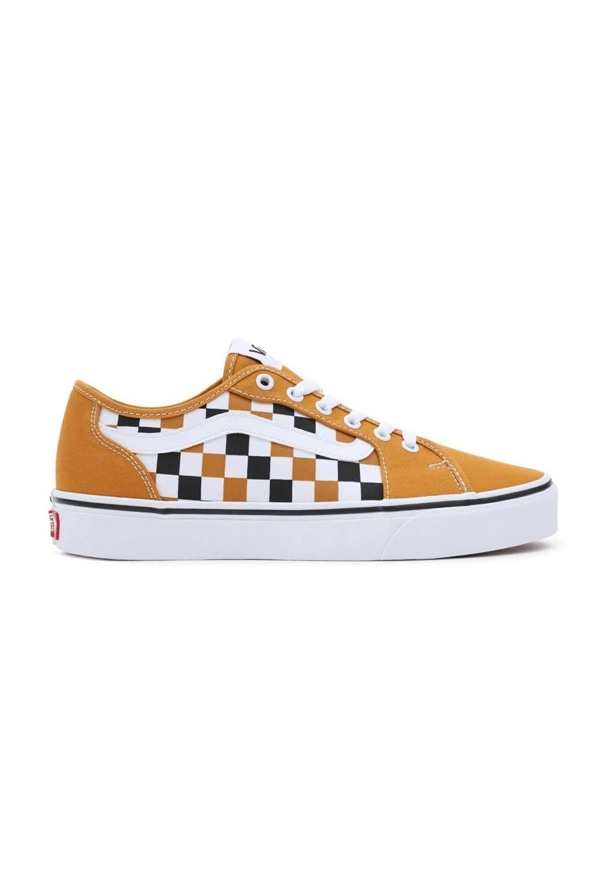 Mustard yellow cheap checkered vans