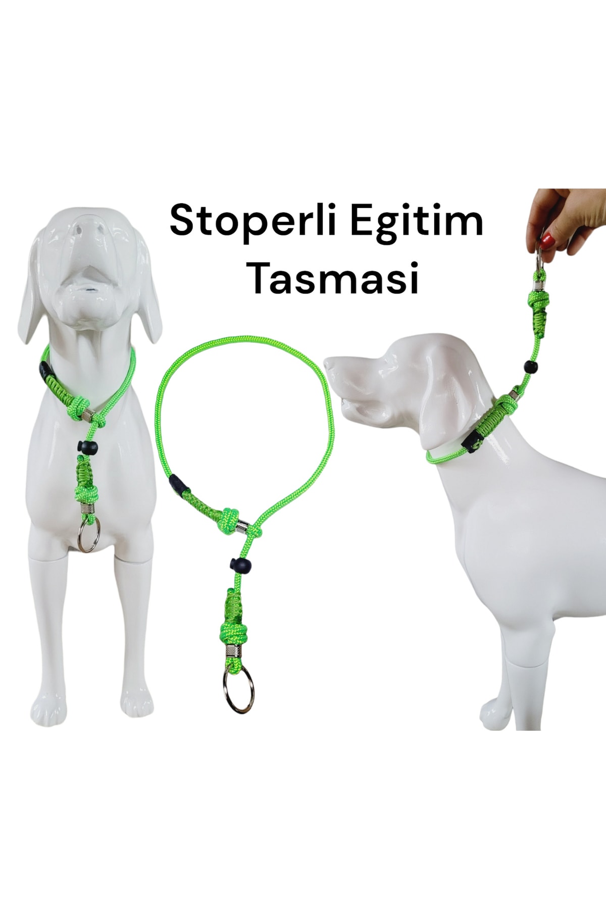 VSLT HANDMADE Stoperli Köpek Eğitim Tasma, Boğma Tasma (kalınlık 6mm)