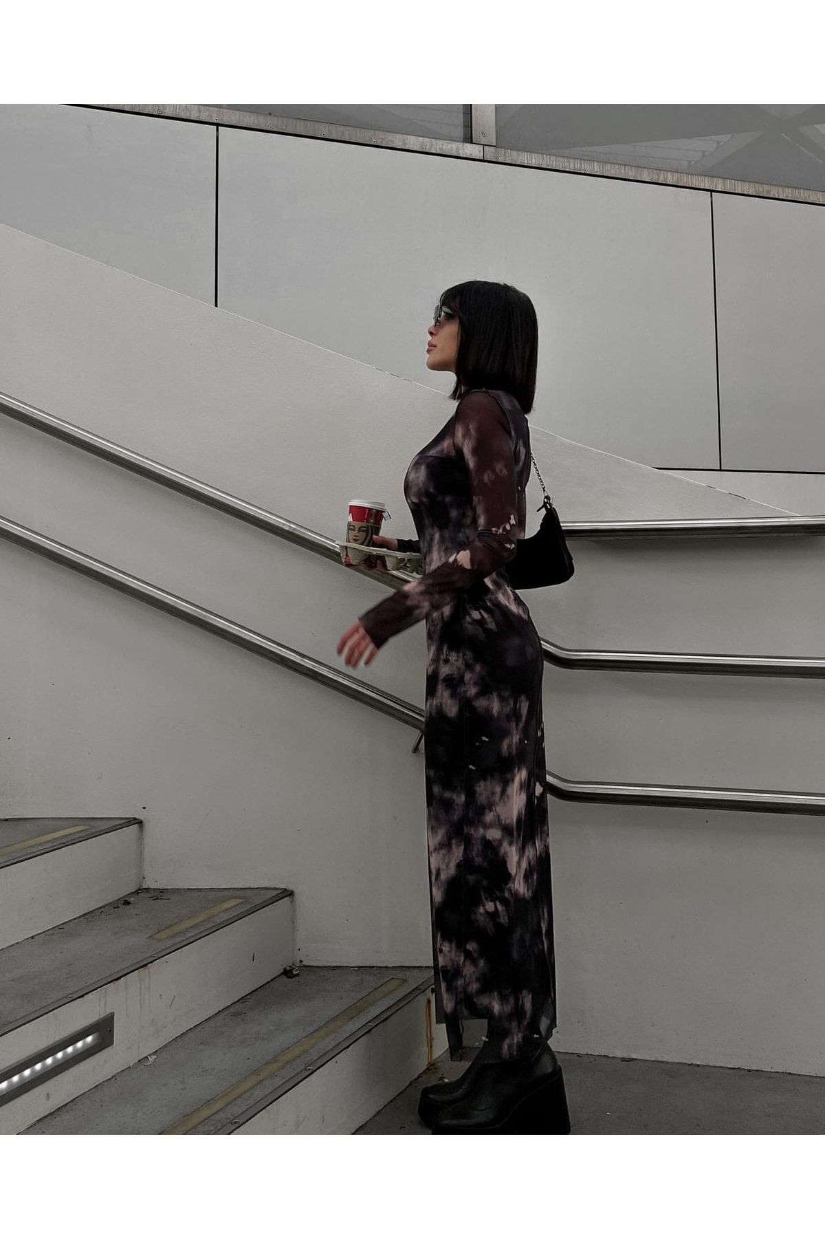 Babushka Midi Length Tulle Dress