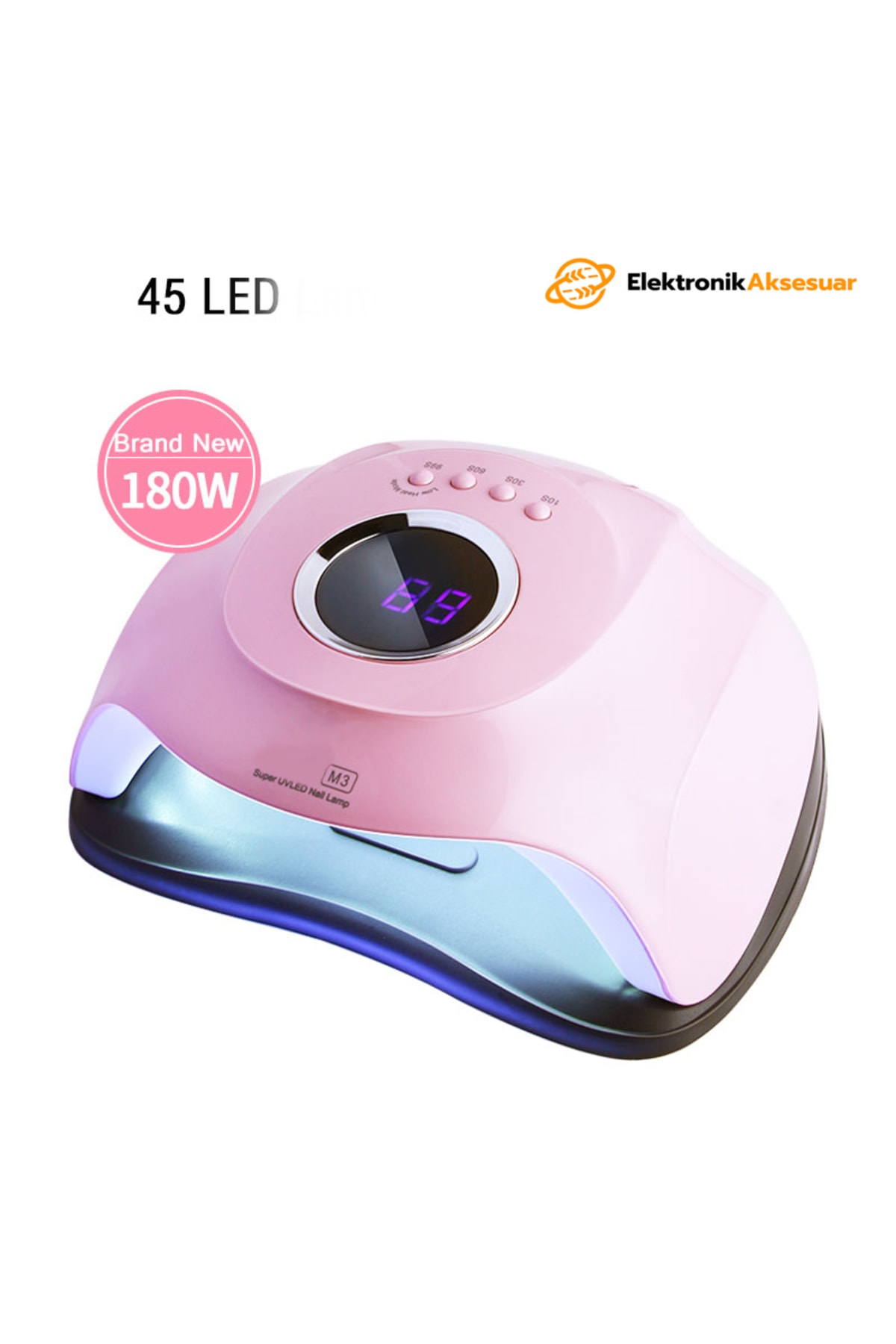 M3 180w Uv Kalıcı Oje Protez Tırnak Kurutucu 45 Led — cloody1244R — تصویر 3 از 5