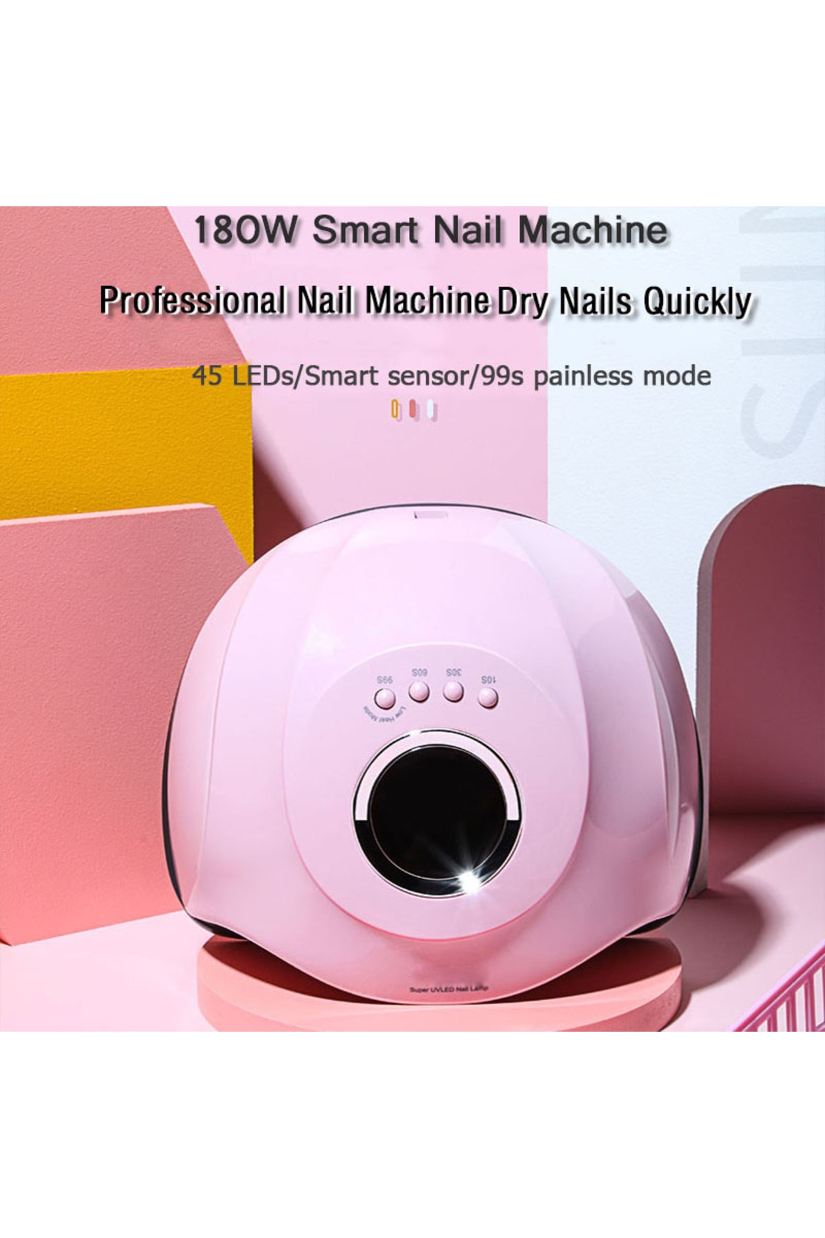 M3 180w Uv Kalıcı Oje Protez Tırnak Kurutucu 45 Led — cloody1244R — تصویر 4 از 5