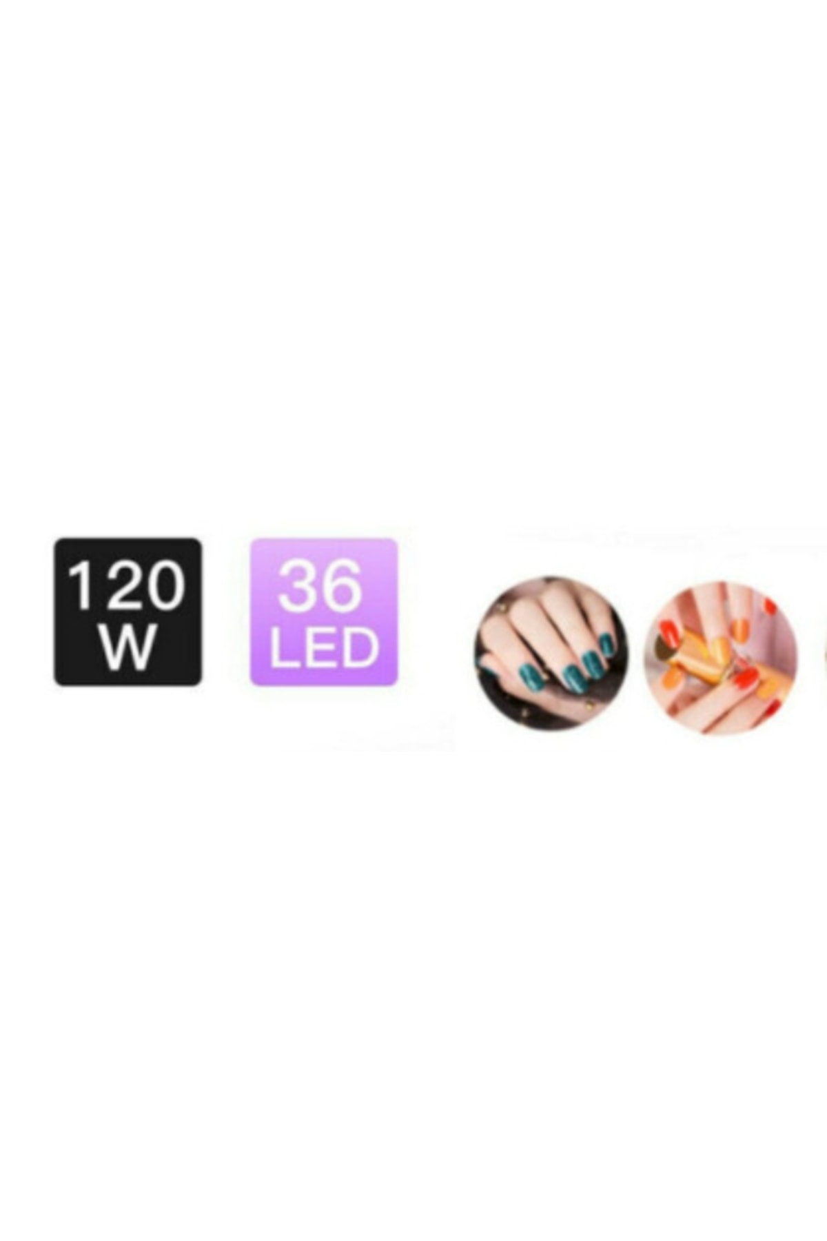 لامپ ال‌ای‌دی لاک ناخن دائمی و خشک‌کن ناخن مصنوعی Bq5t 120 وات 36 LED UV LED - x5bqst120w — تصویر 6 از 6