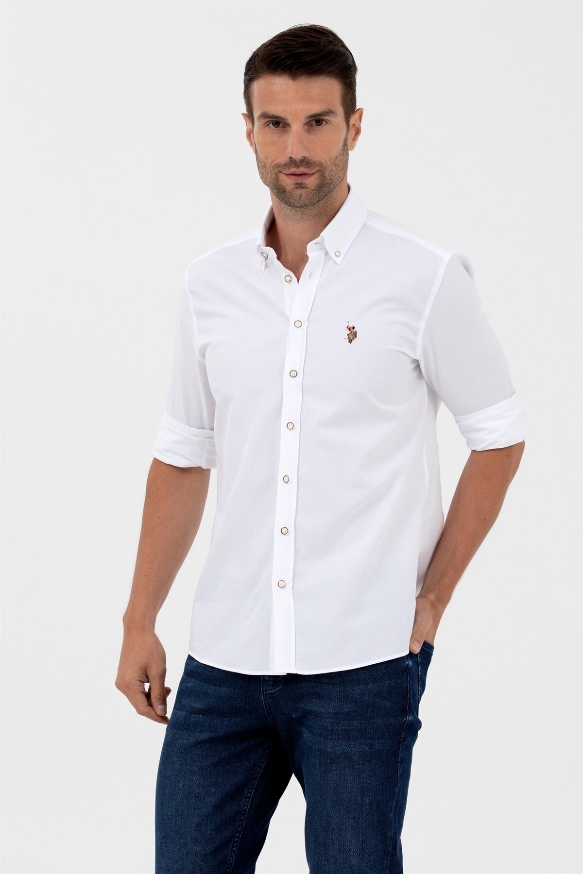 us polo cotton shirt
