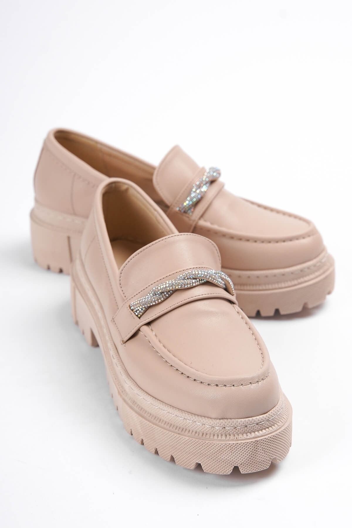 Braided leather loafers sale