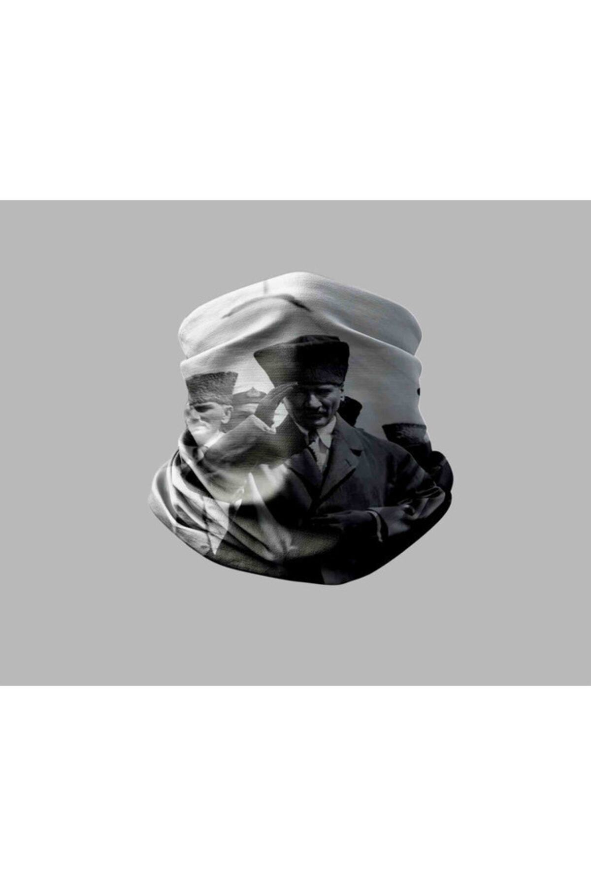 Genel Markalar Mustafa Kemal Atatürk Tasarımlı Motorsiklet Bandana