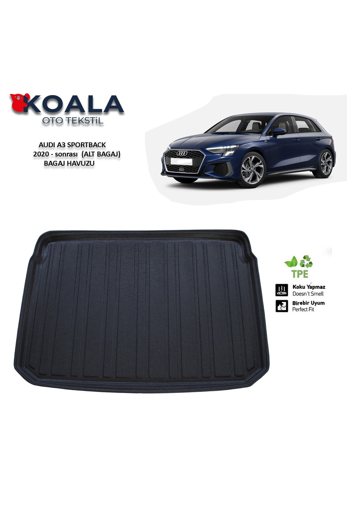 KoalaOtoTekstil Audı A3 Uyumlu Sportback (alt) Bagaj 2020 Sonrası 3d Bagaj Havuzu