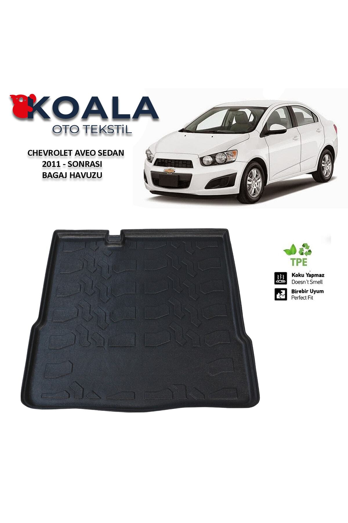 KoalaOtoTekstil Chevrolet Aveo Sedan 2011 Sonrası 3d Uyumlu Bagaj Havuzu