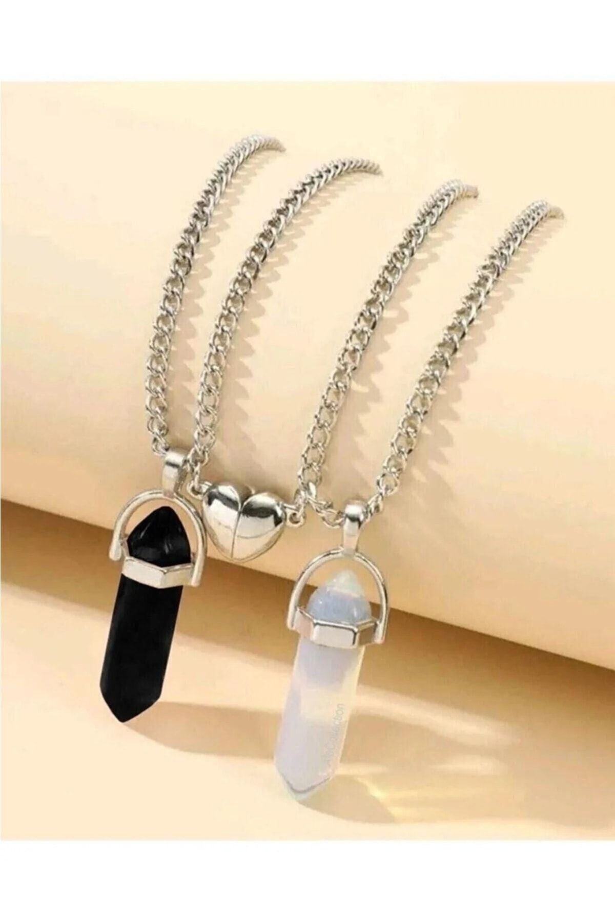 GH Accessories Double Magnet Natural Stone Onyx Double Lover Chain