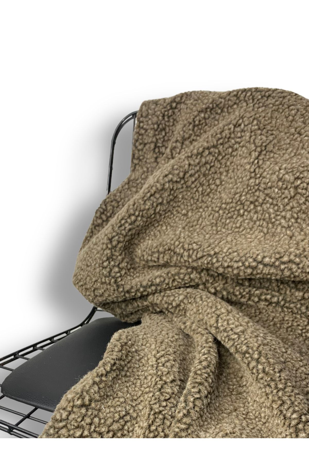 PLUSH STUDIO-Imported Snowtop, 80% Wool Plush Fabric High Quality 50x150 Cm A Quality Textile, Upholstery 5