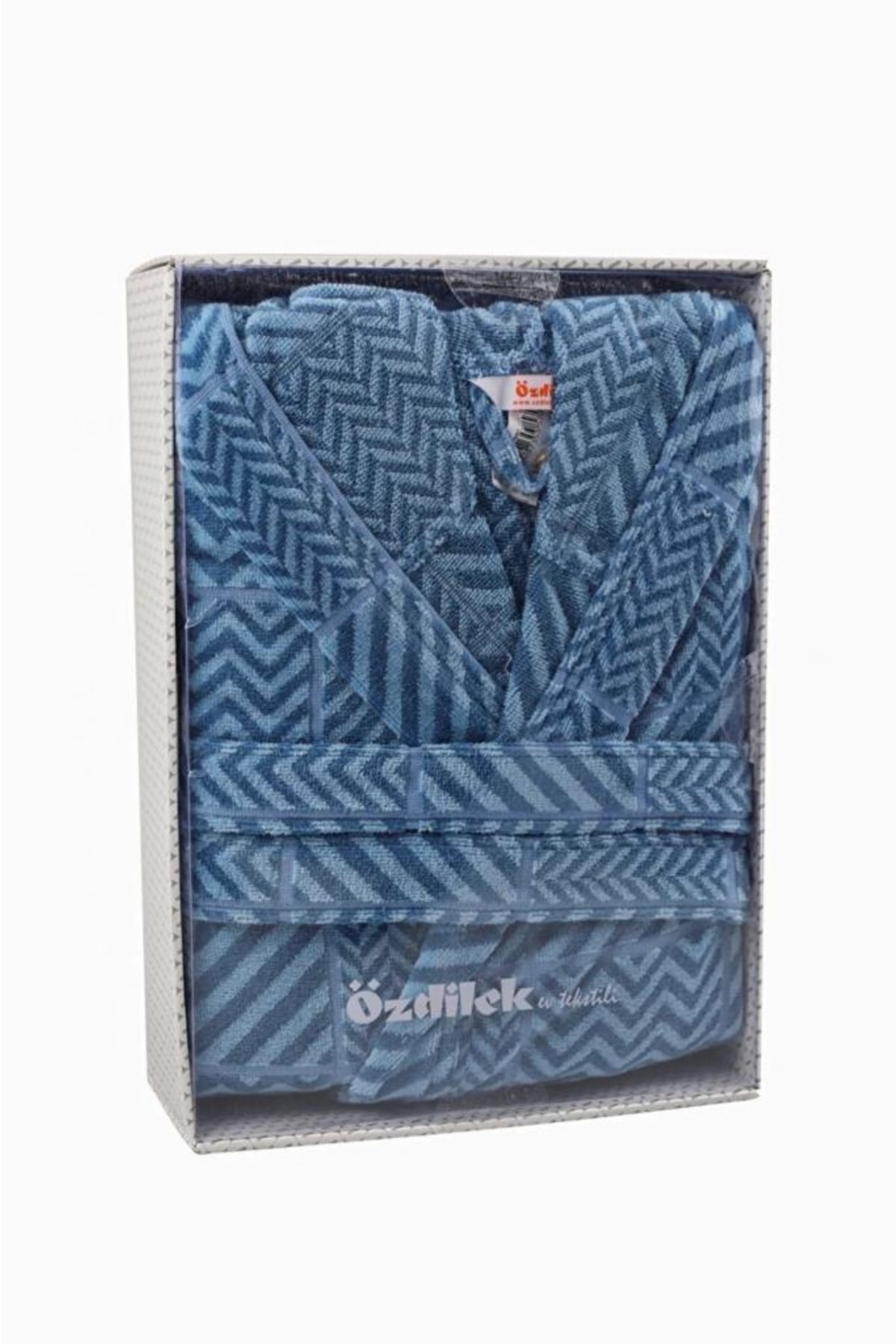 حوله پالتویی زنانه – مردانه آبی ازدیلکÖzdilek | 8.69735E+12 اورجینال - تصویر 2