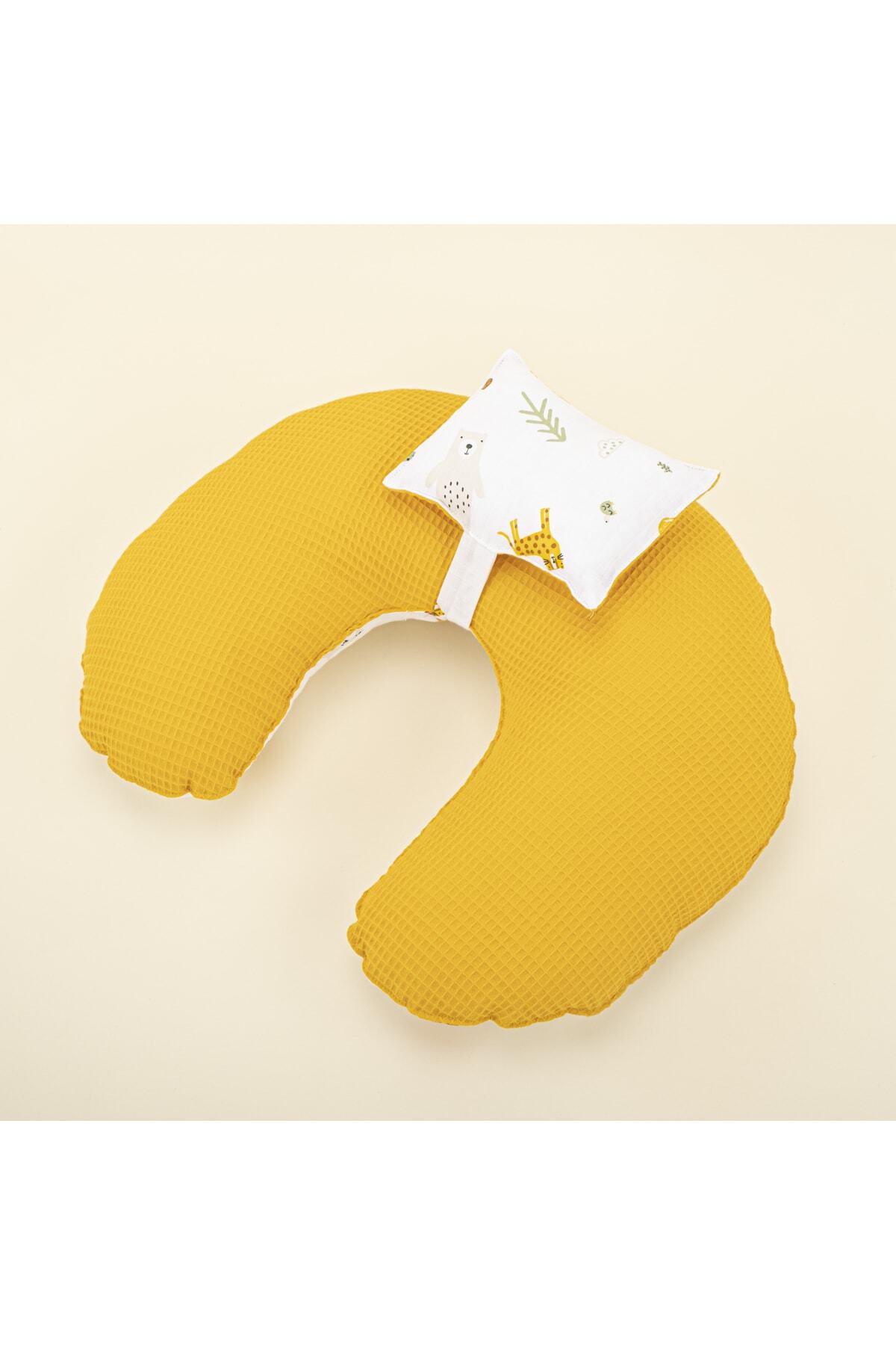 Yunikobaby Emzirme Yastığı - Hardal Petek - Aslan fotoğrafı 3 (önizleme)