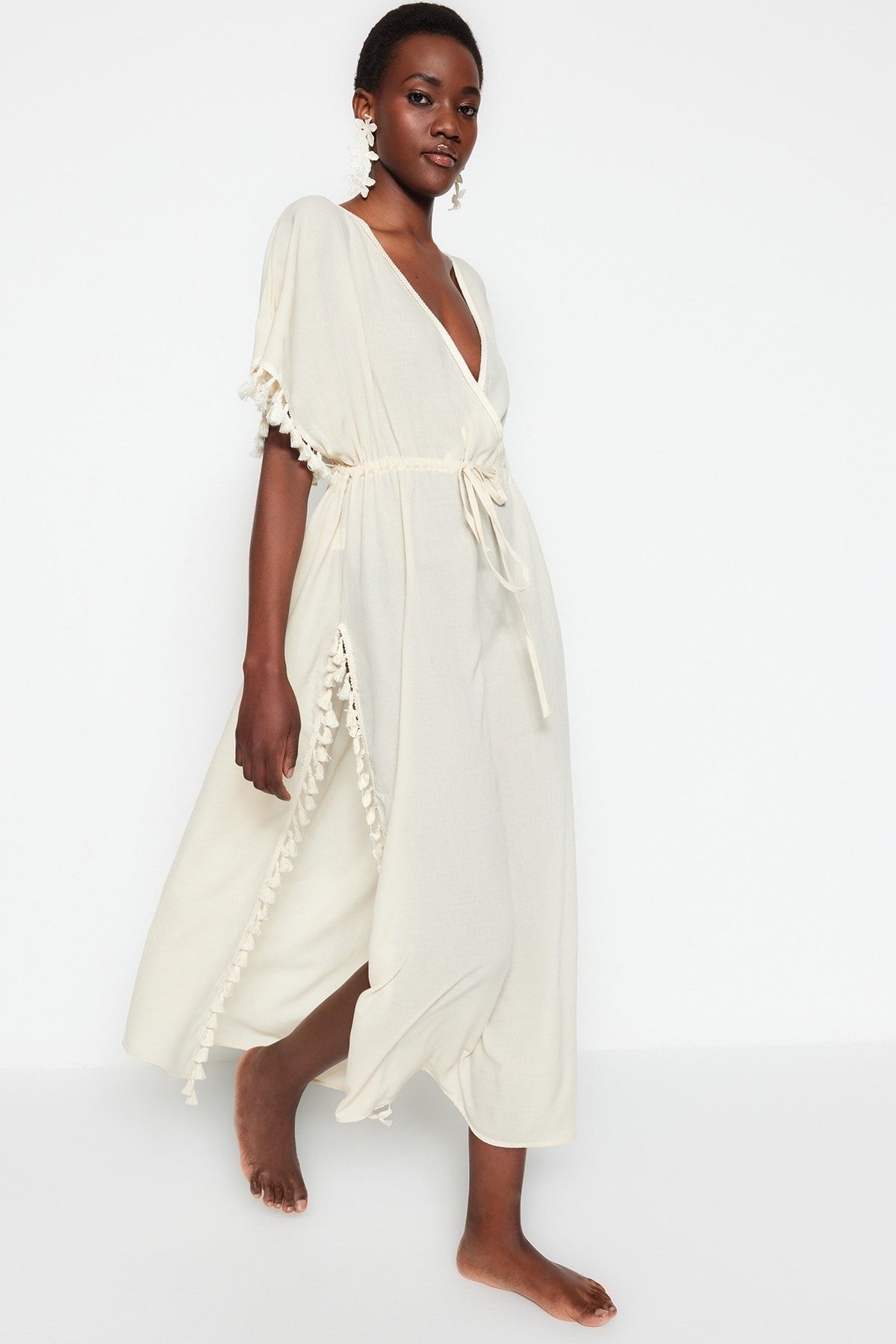 Beach store tassel dress