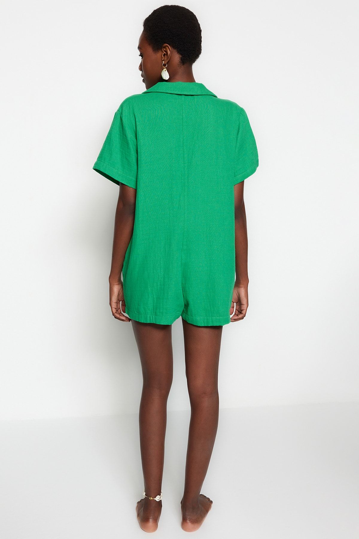 Zara green romper sales