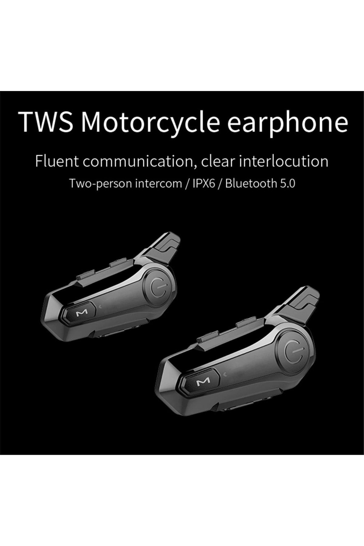 Kask Interkom Motosiklet Bluetooth Kulaklık Için Intercomunicador Interkom Kulaklık Kablosuz #5