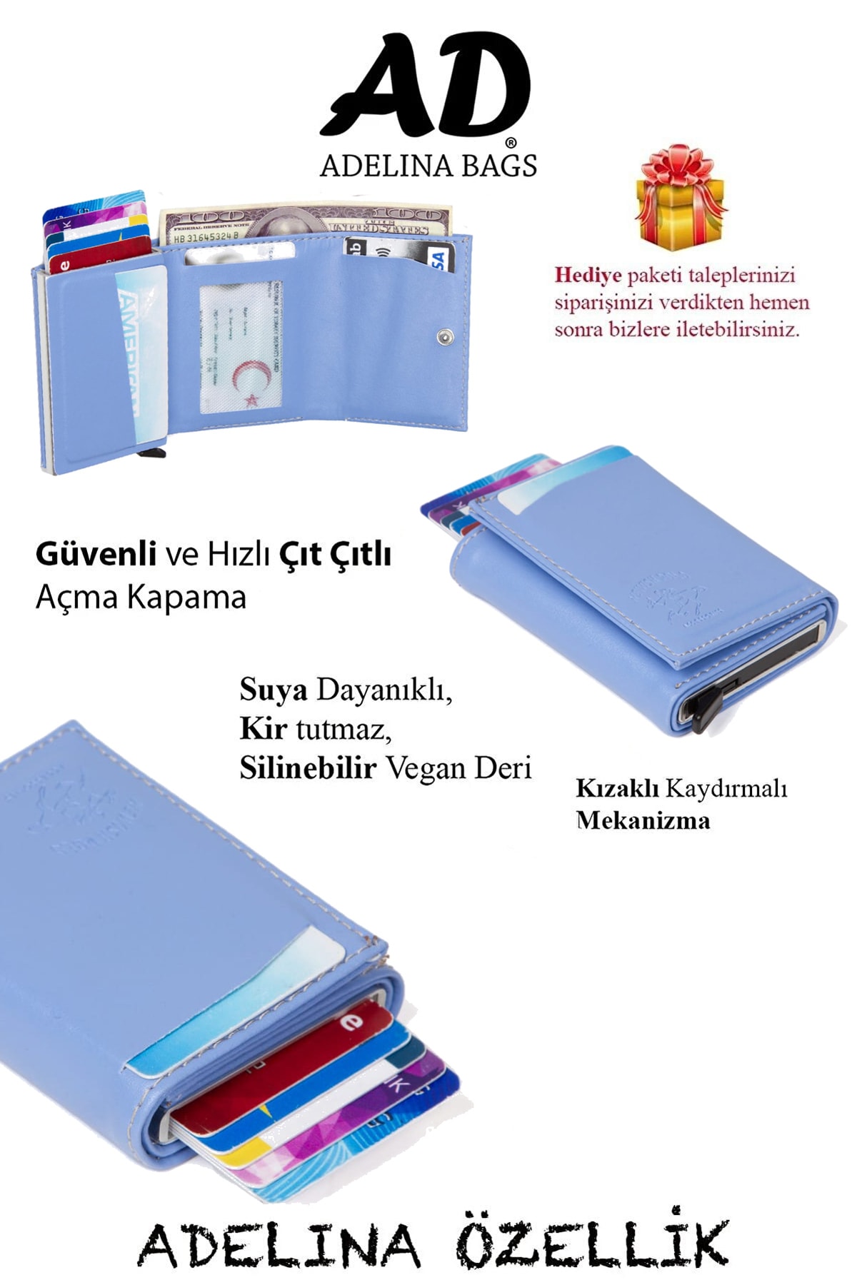 کیف پول مردانه نارنجی Linatigers | LT-0076 اورجینال - تصویر 6