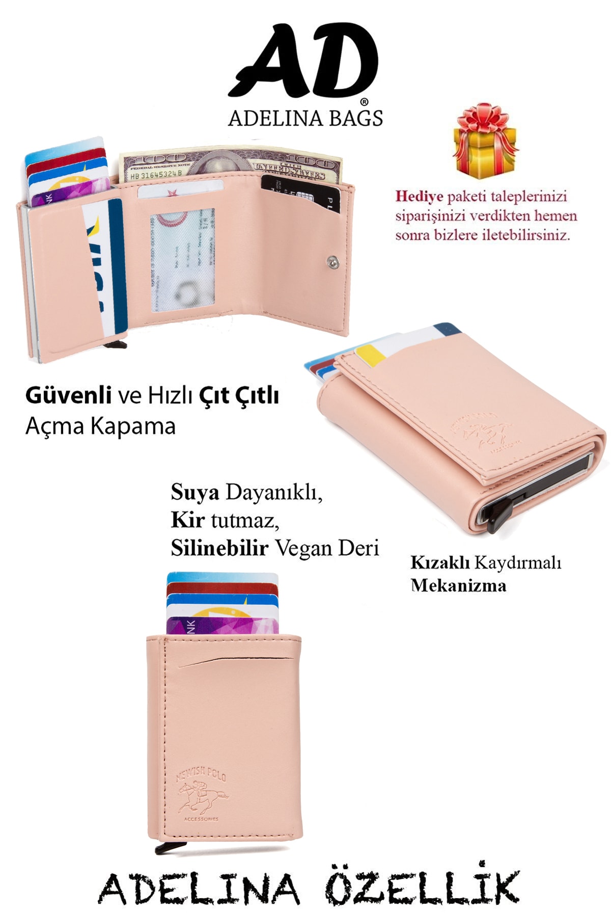 کیف پول مردانه نارنجی Linatigers | LT-0076 اورجینال - تصویر 8