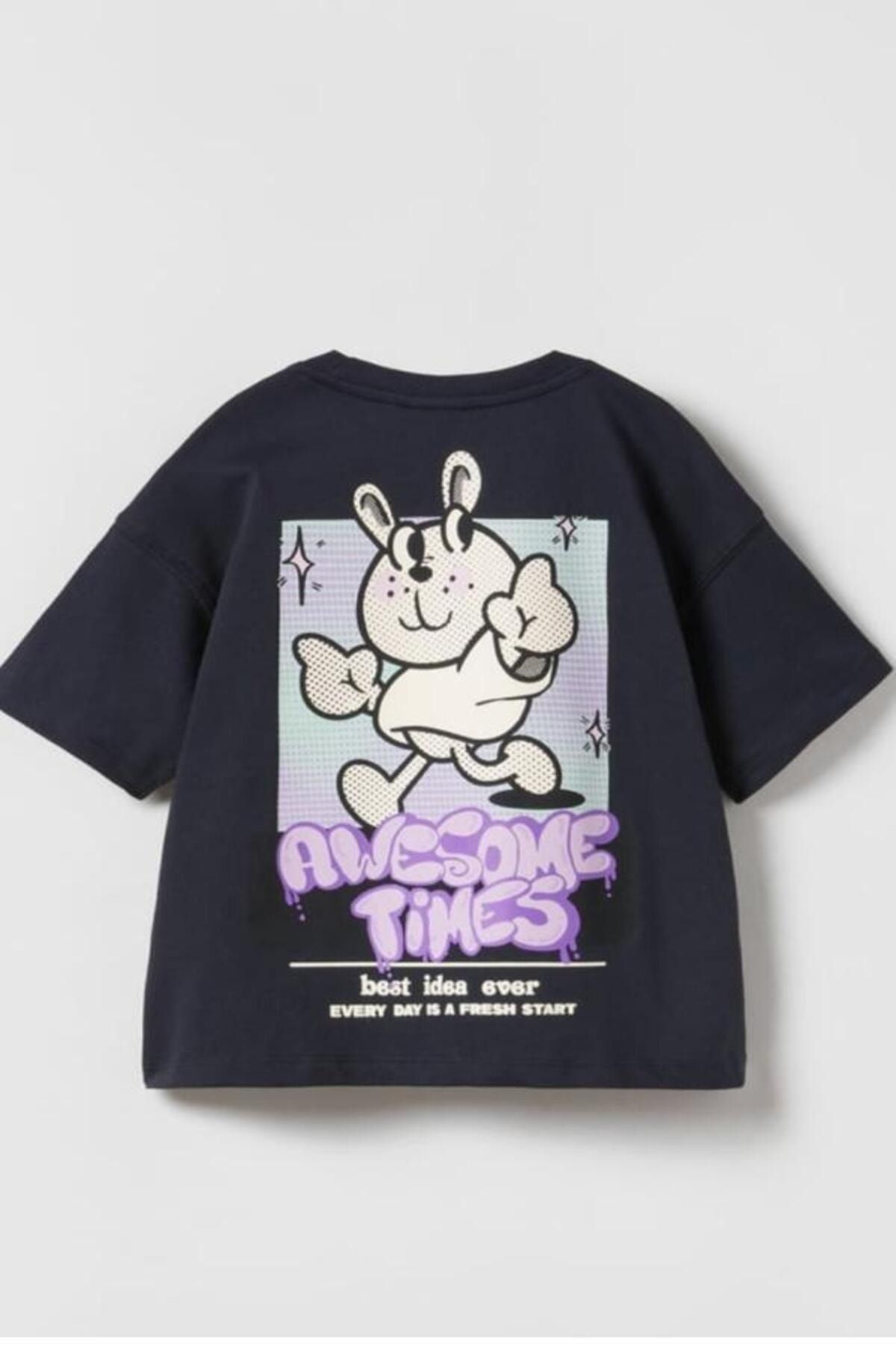 Yeni Sezon Baskılı Unisex Pamuklu T-shirt