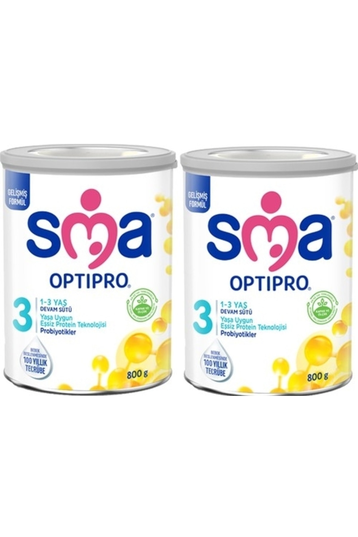 SMA 3 Optipro Probiyotik Devam Sütü 800 Gr X 2 Adet