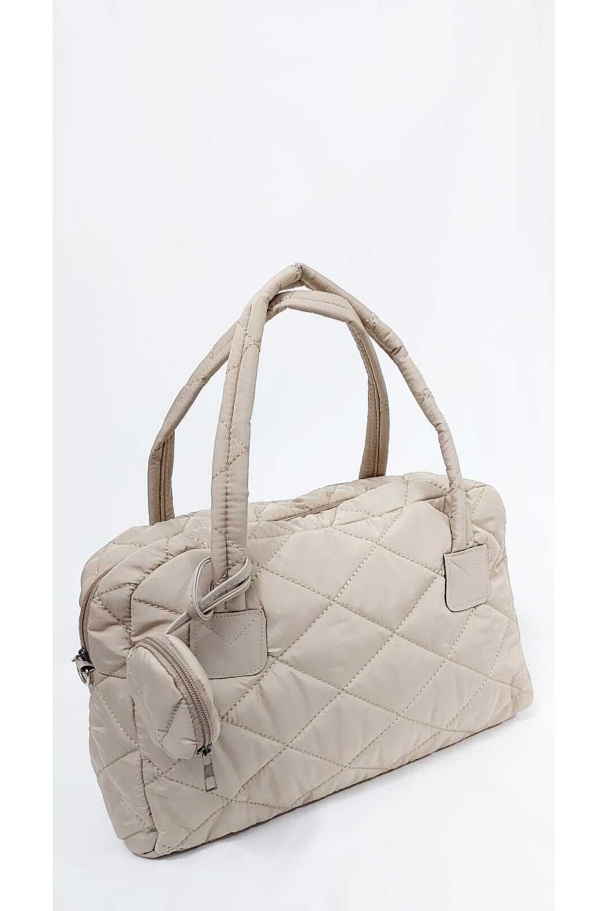 WELLQBAGS Kapitone Desen Detaylı Seyahat & Spor Çantası Uzun Askılı